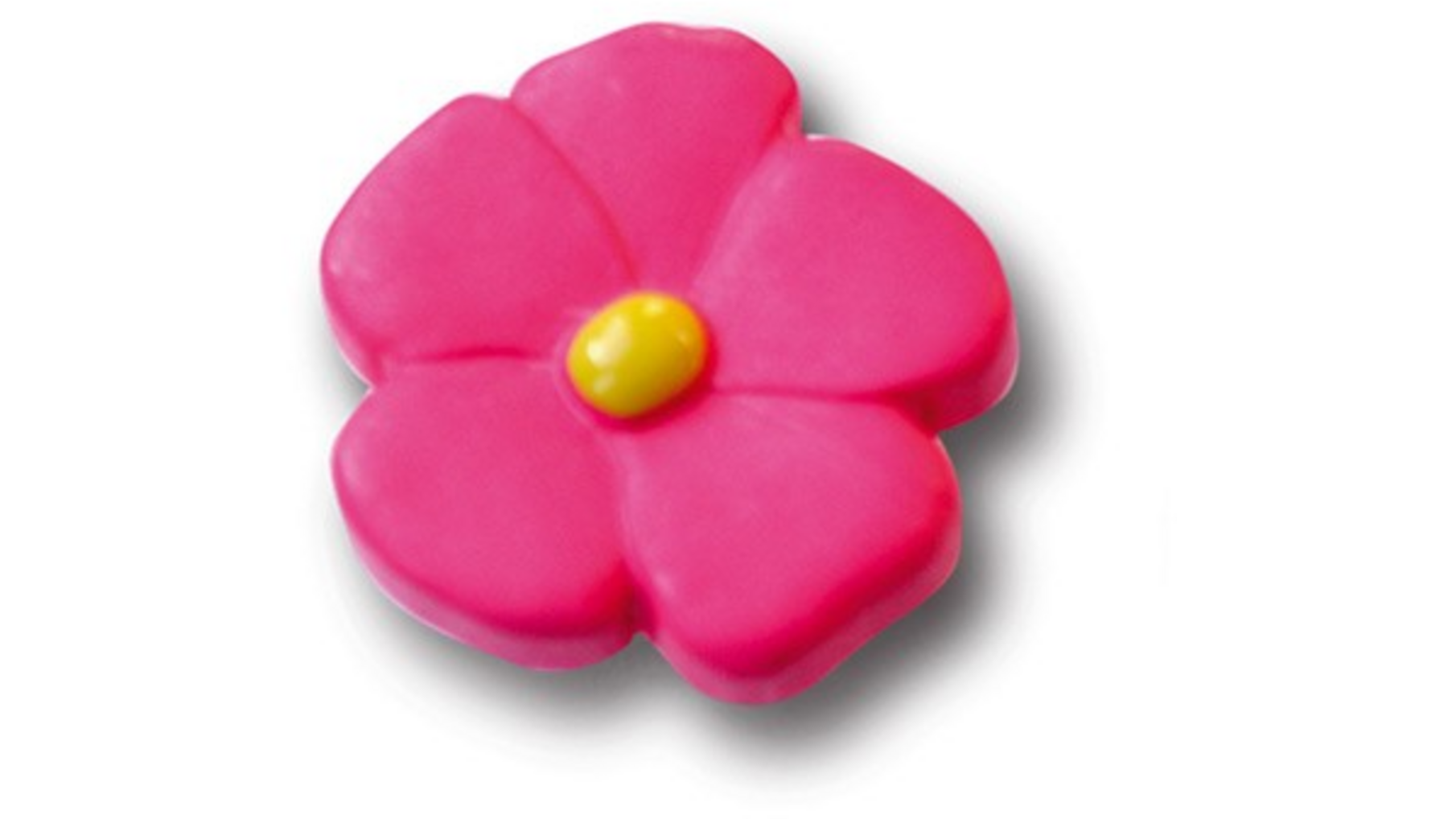Knop nylon ROZE BLOEM-vorm 50mm