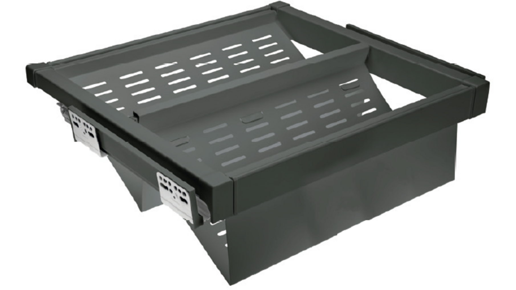 Schoenenrek, uittrekbaar metal 600 mmSOFT-CLOSE, antraciet