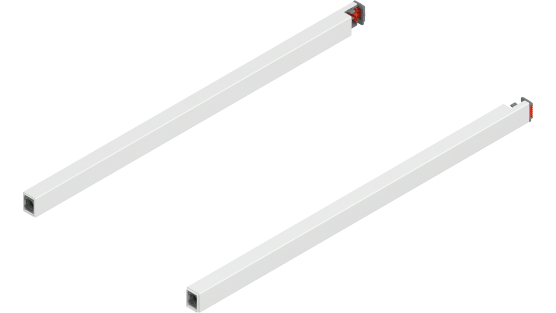 Reling L+R voor Merivobox, 400mm zijdewit