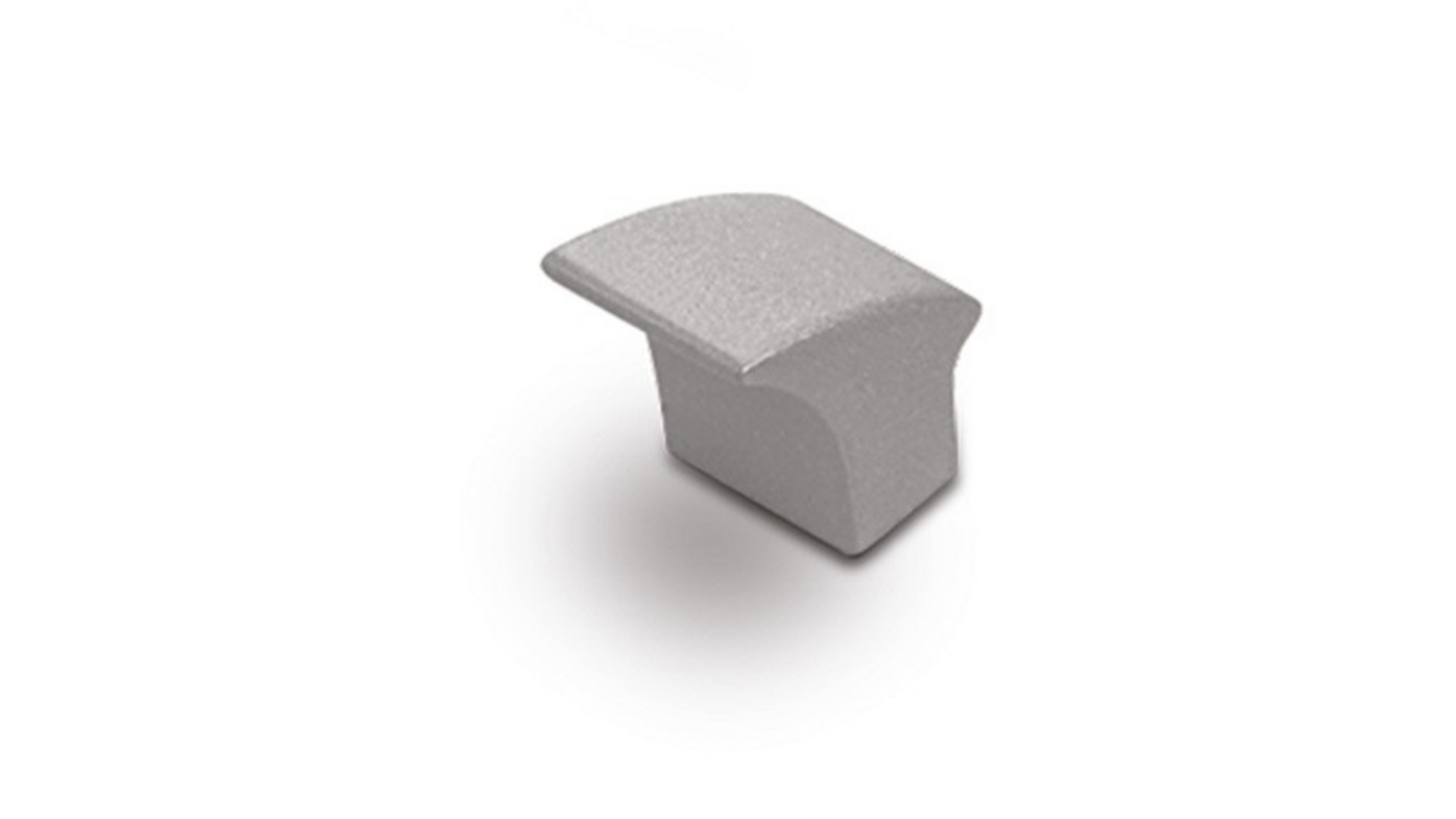Knop  METAL 880 mat aluminium 30x22mm