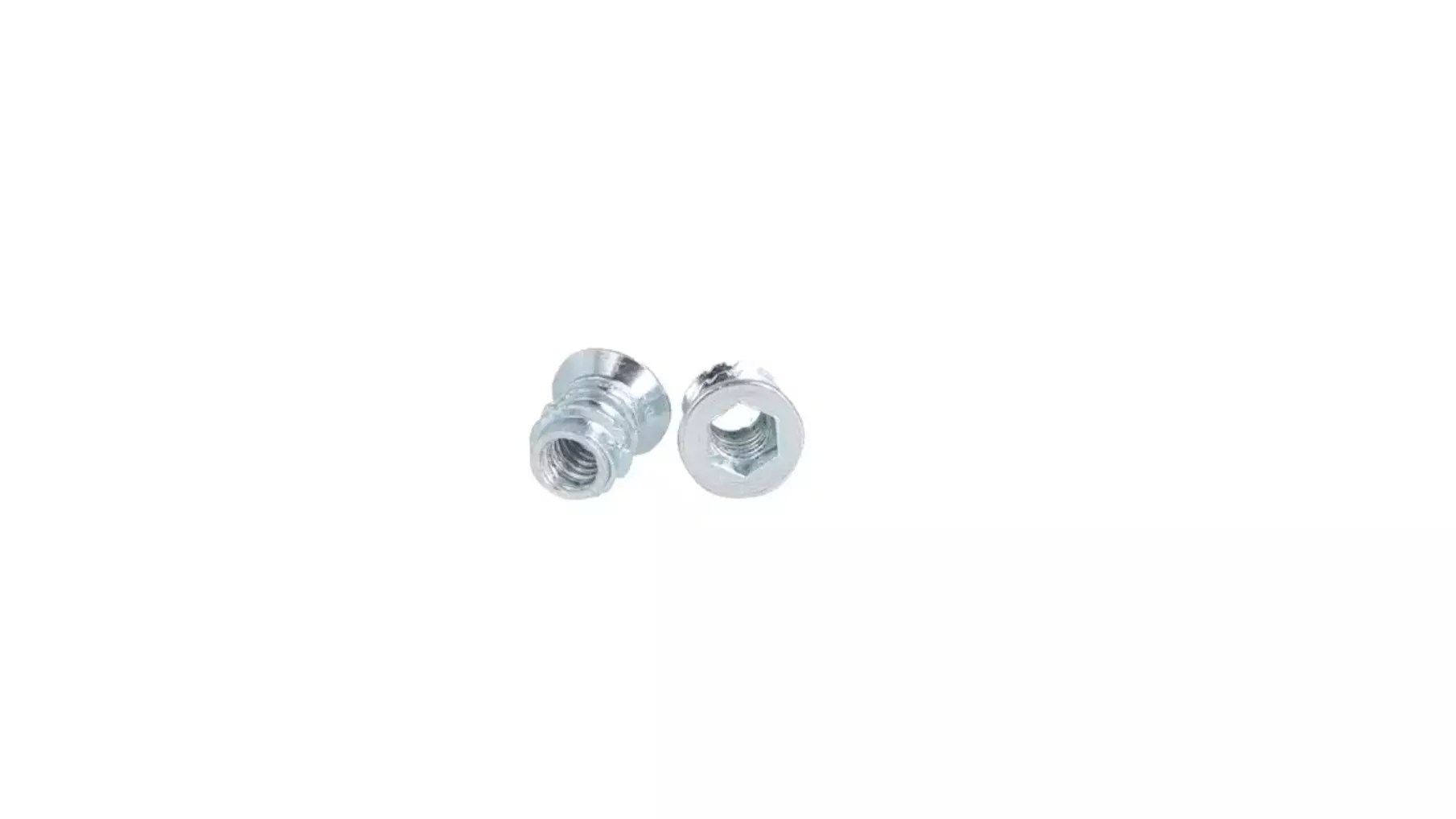 Rampabus staal met rand M6, lengte 12mm, kop 12mm