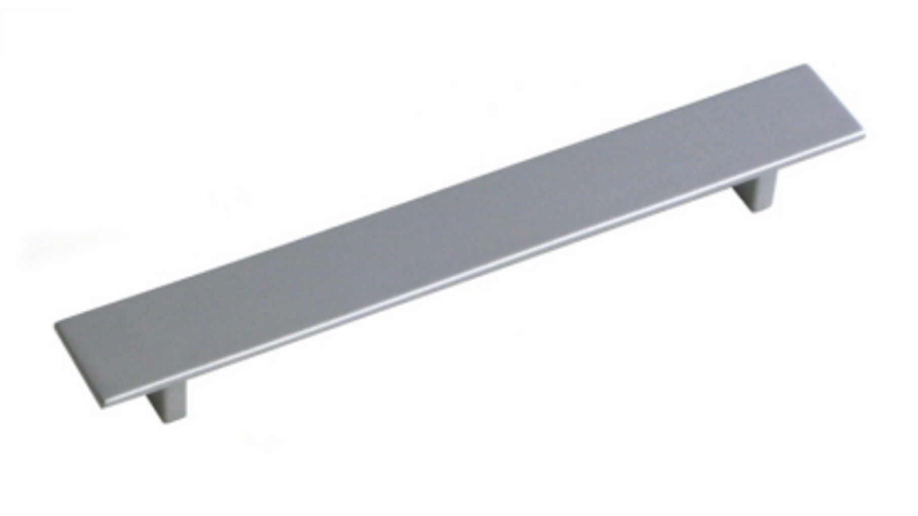 Greep 28x204mm aluminium RVS look hartmaat 160mm