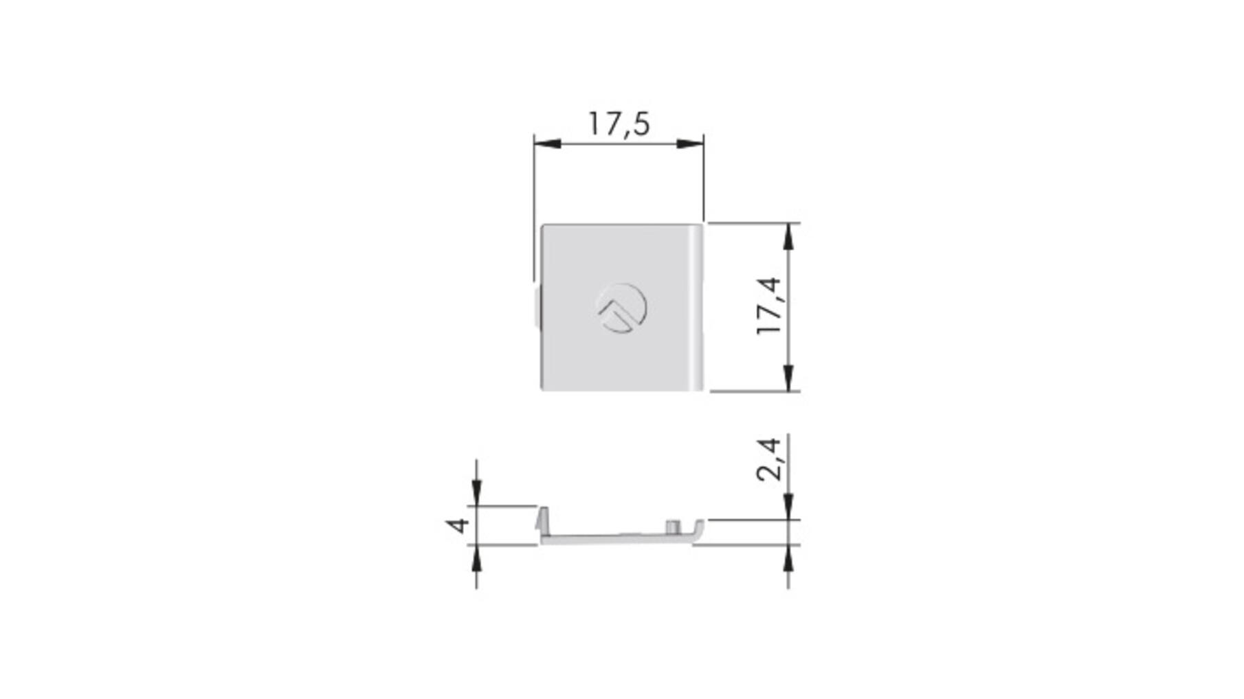 Afdekkap voor verbinder PK2 PRO grijs