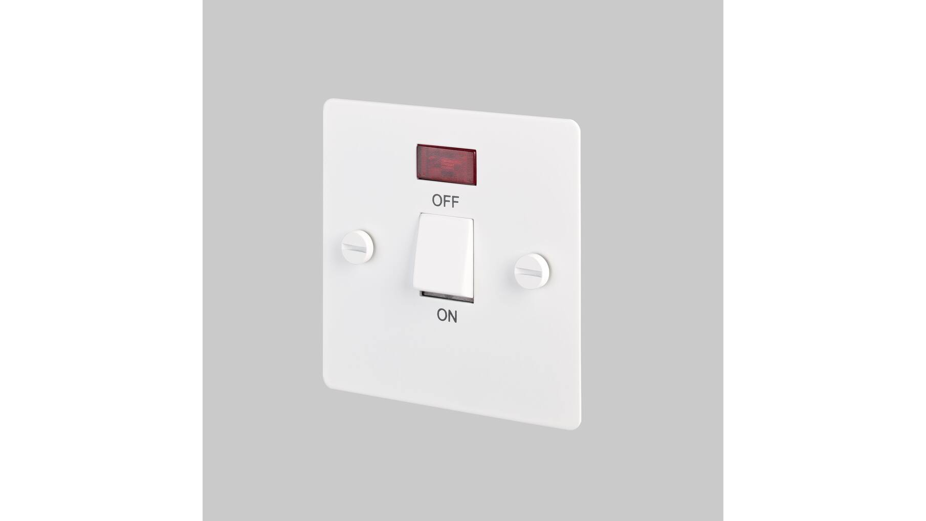 20A Dp Switch w/ Neon - White