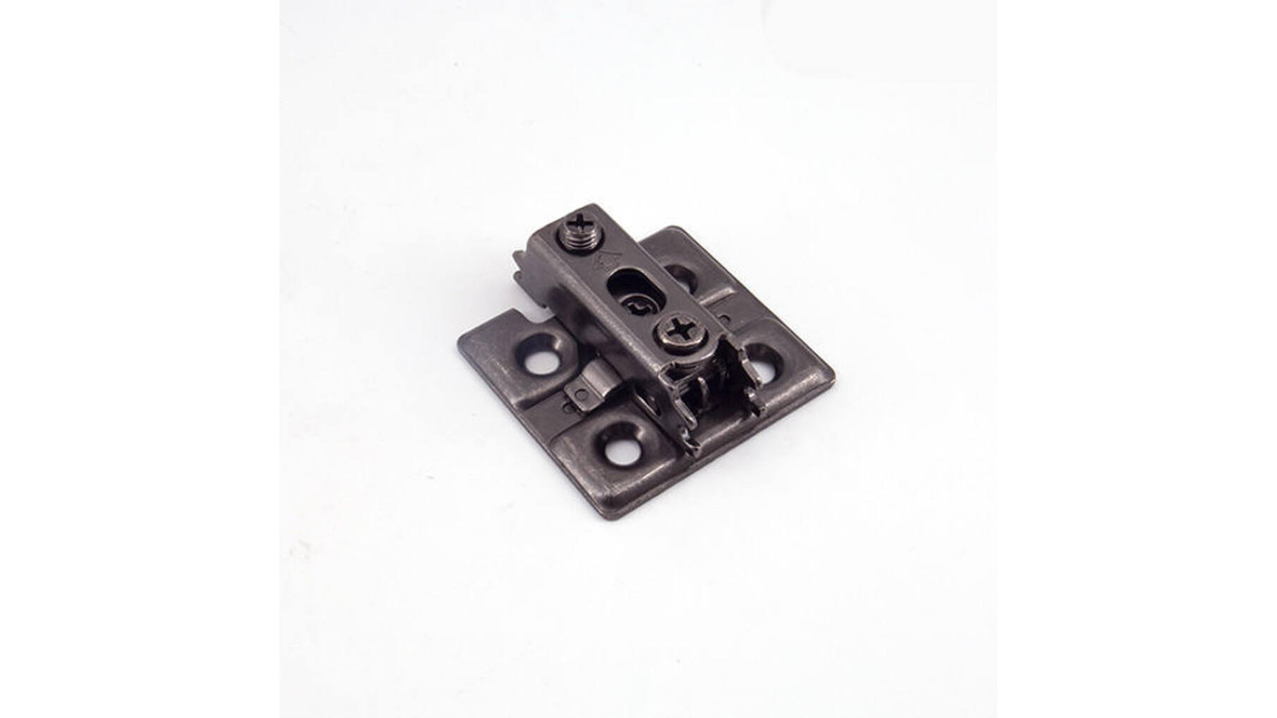 Montageplaat 0mm voor heavy duty scharnier zwart