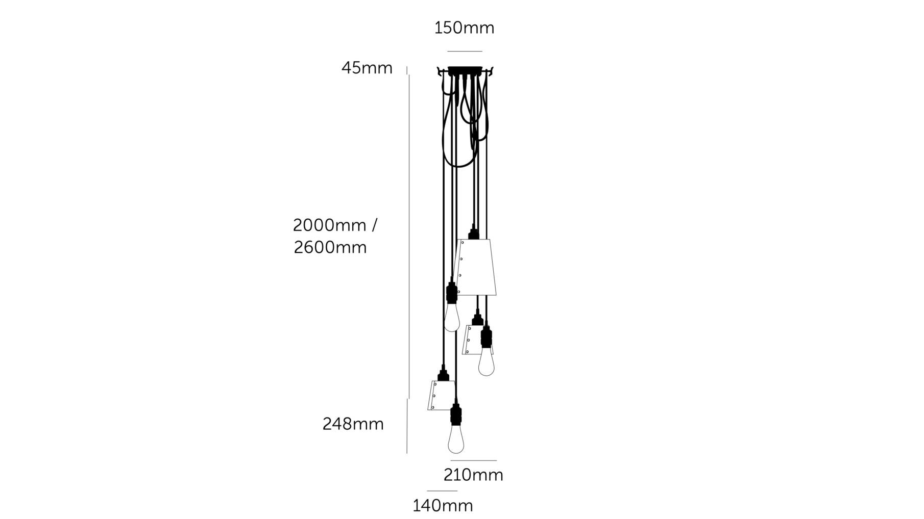 Hooked 6.0 Mix Graphite/Brass - 2M