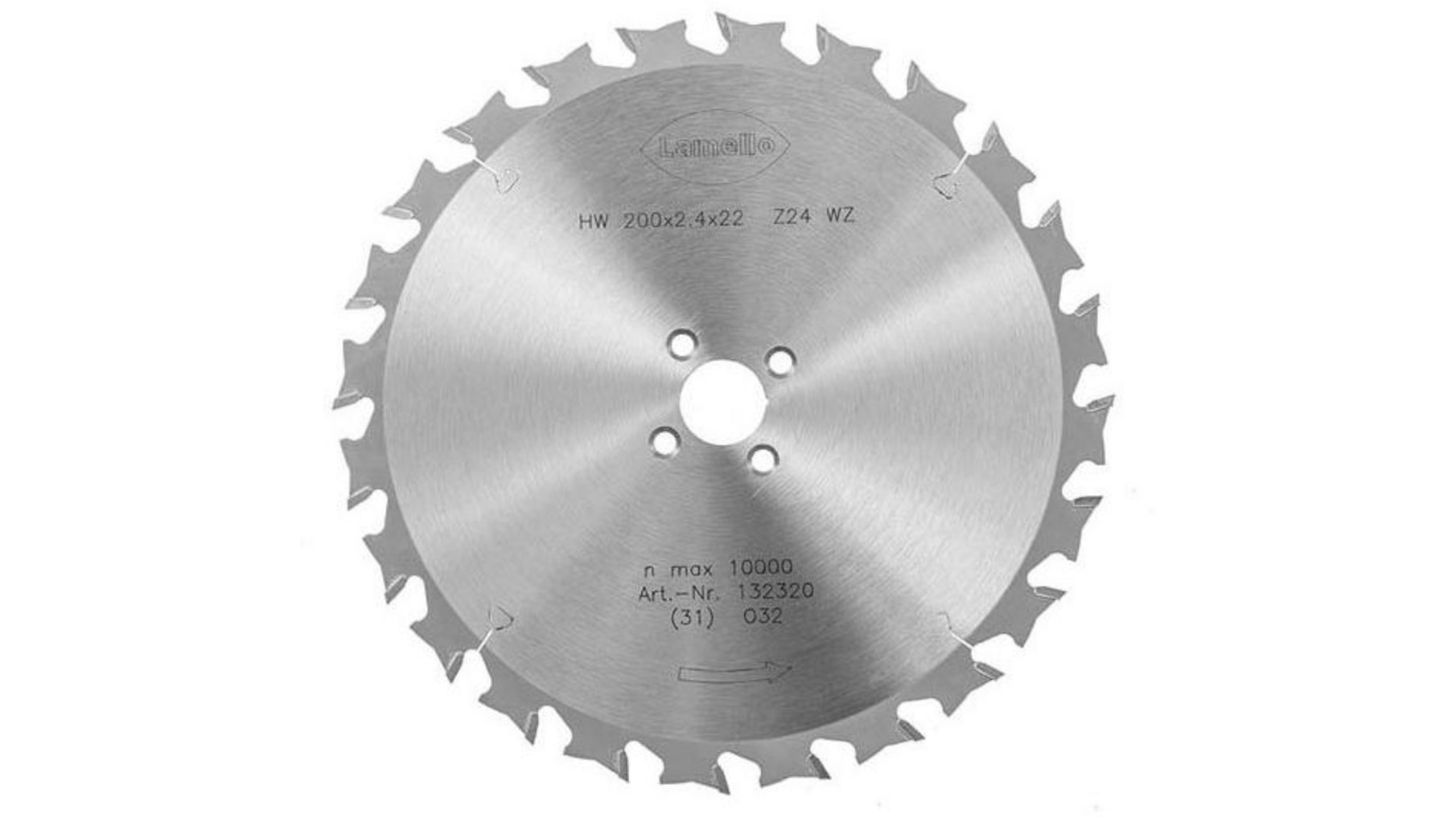 HW zaagblad, ø200x2,4x22 mm, snijdiepte 68mm