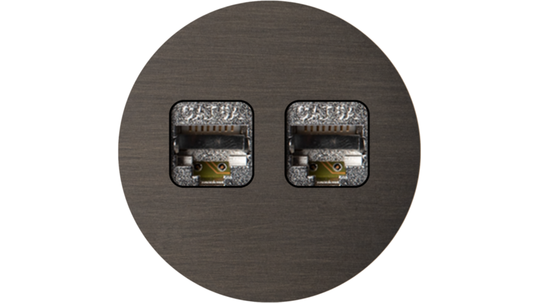 Rond 2.0 Multifit Data port  2 Keystones- s. trim - dark bro