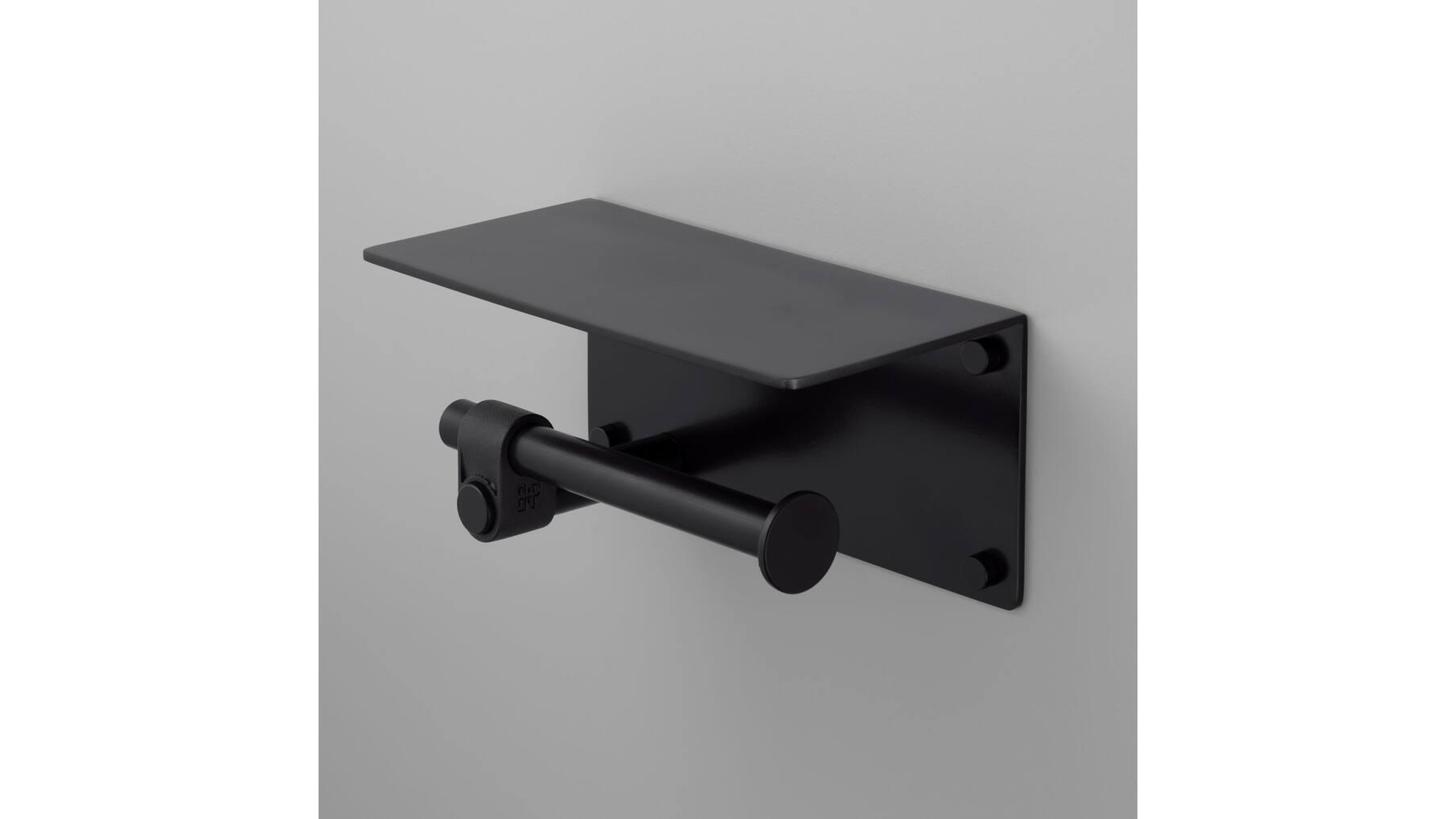 Toilet Roll Holder/w/ Shelf/190Mm/7.5 Inches/Cast