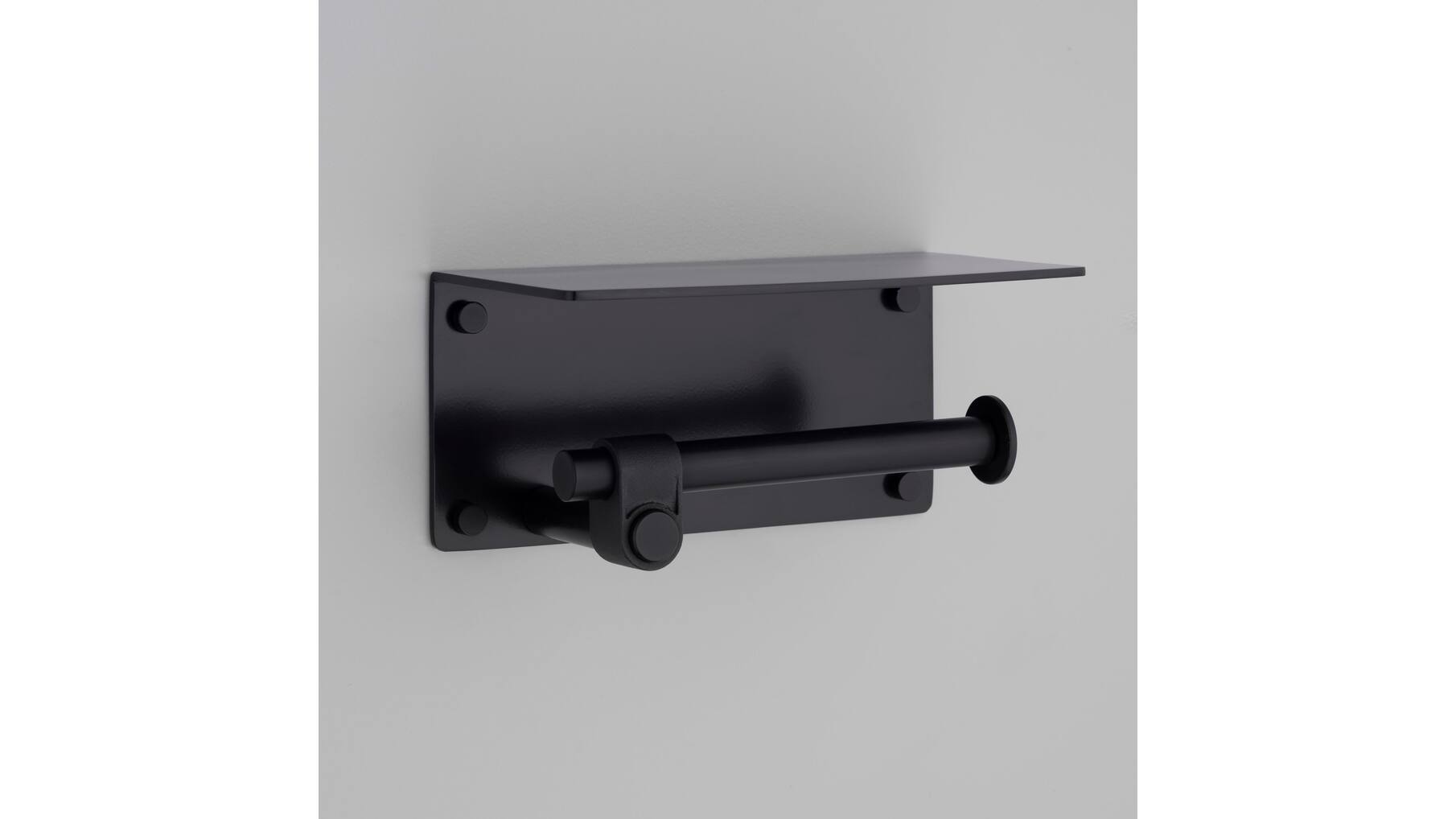 Toilet Roll Holder/w/ Shelf/190Mm/7.5 Inches/Cast