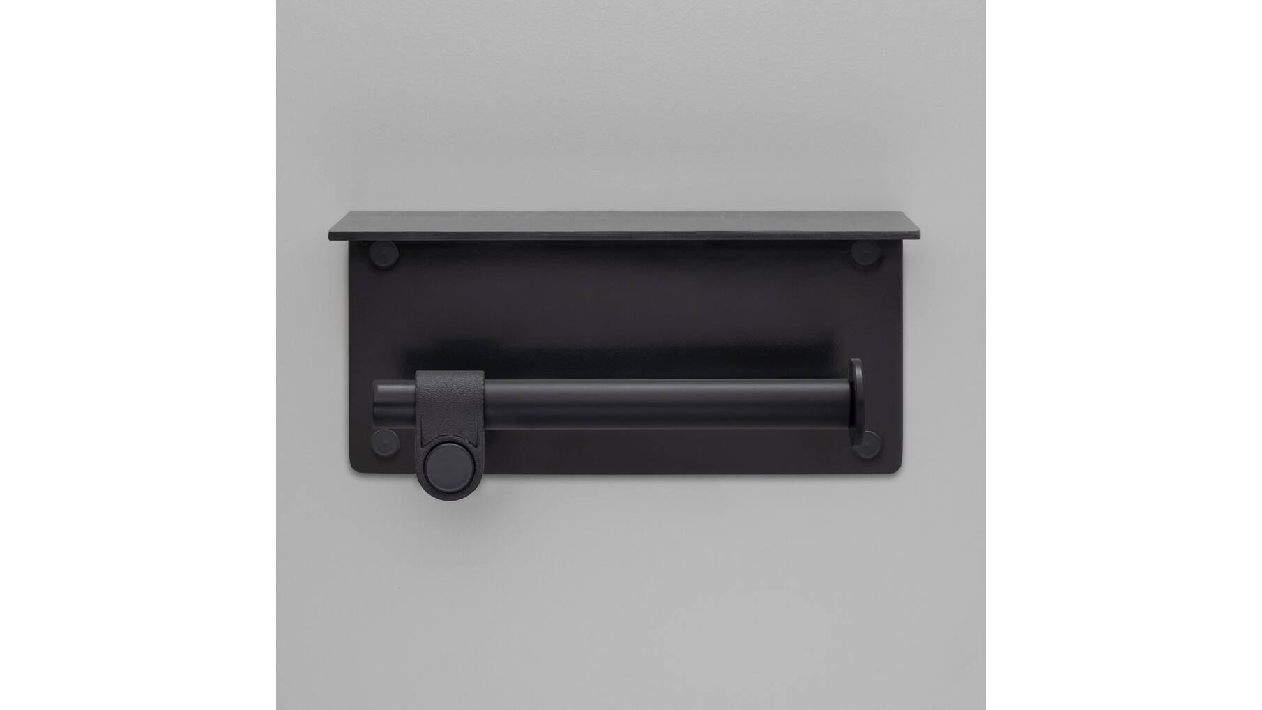 Toilet Roll Holder/w/ Shelf/190Mm/7.5 Inches/Cast