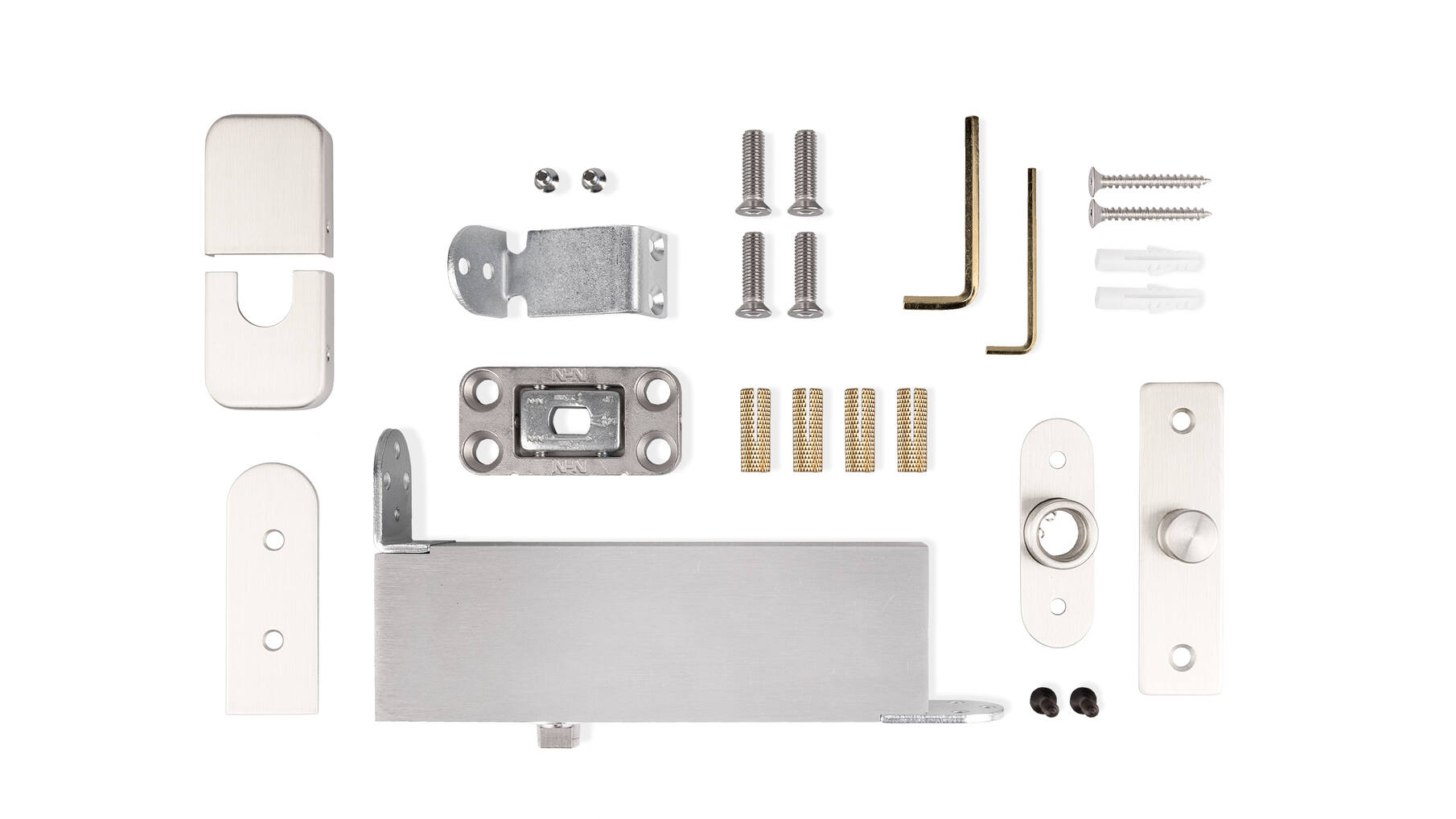 Taatsdeurscharnier, inox, RVS Geborsteld, 100KG