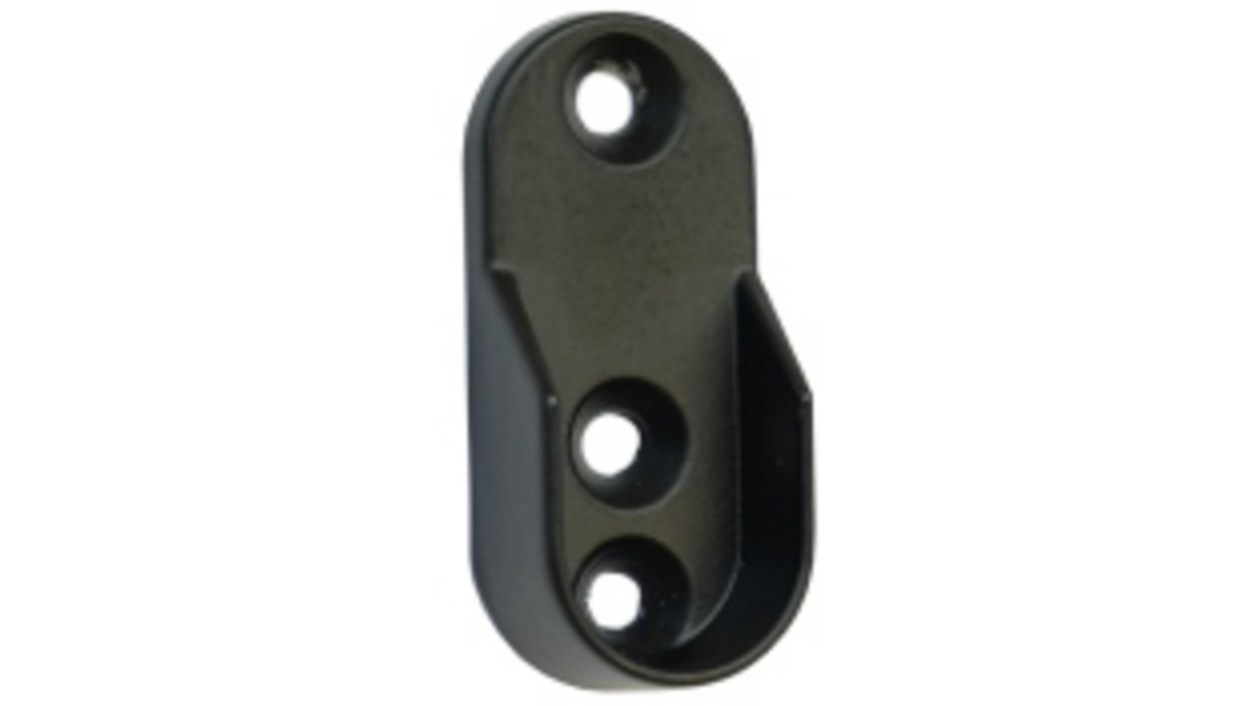 Roedehouder REZY zwart opschroef, voor roede 30x15mm