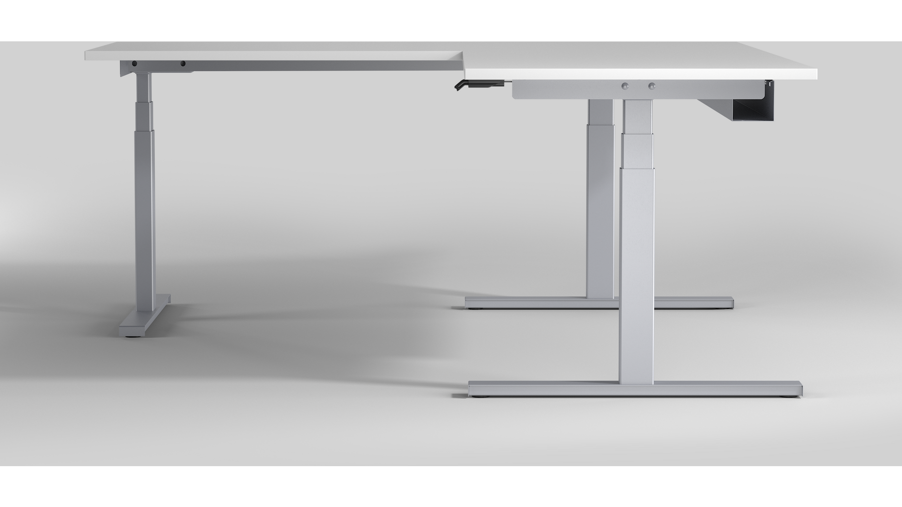 De Milano Hoek. Kleur: Zilver RAL9016.