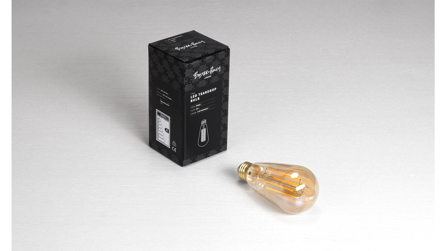 Teardrop Led Bulb/E27/Dimmable/Amber