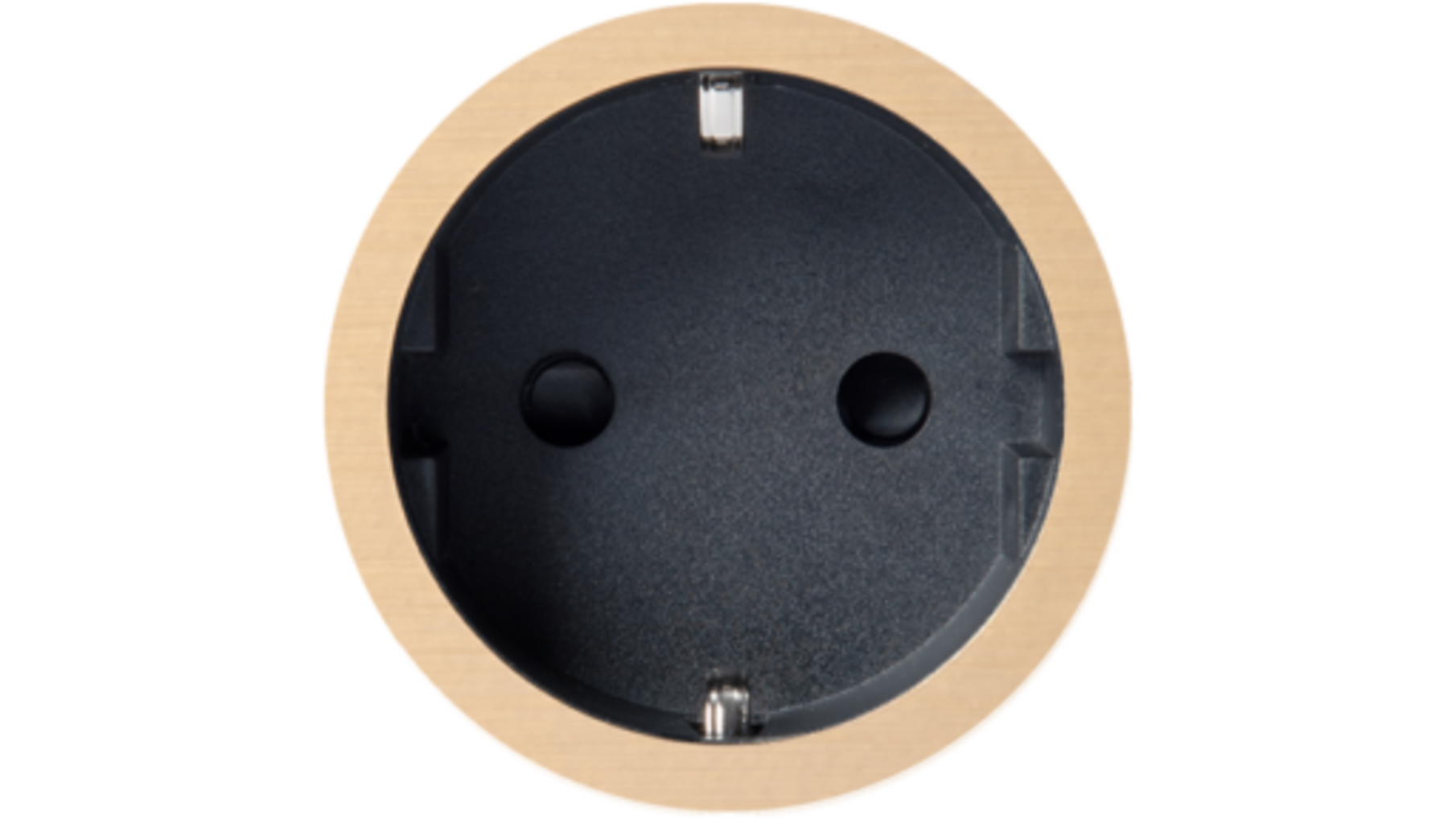 Rond 2.0 Socket F - t.less - brushed brass - black cup
