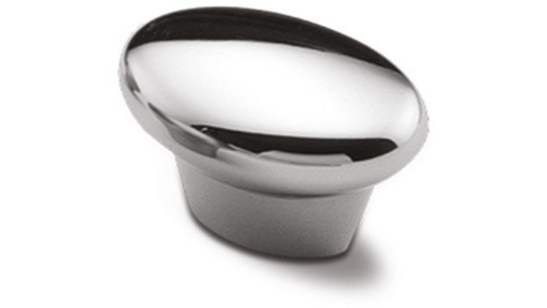 Knop METAL 885 glans chroom 50x35mm