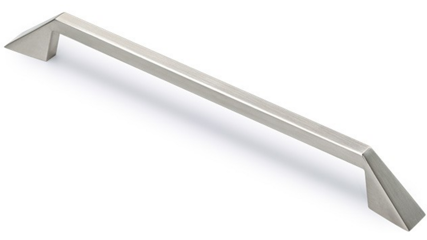 Greep RIGHT geborsteld nikkel 360x8x28mm, hartmaat 320mm