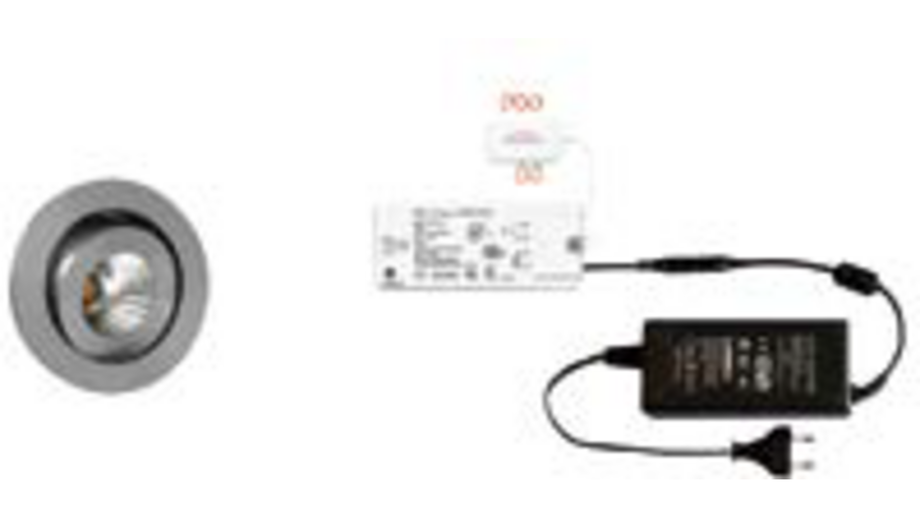 2x Ancona  Alum. + 2 x verlengsnoer + MC-Easy + Driver 24W