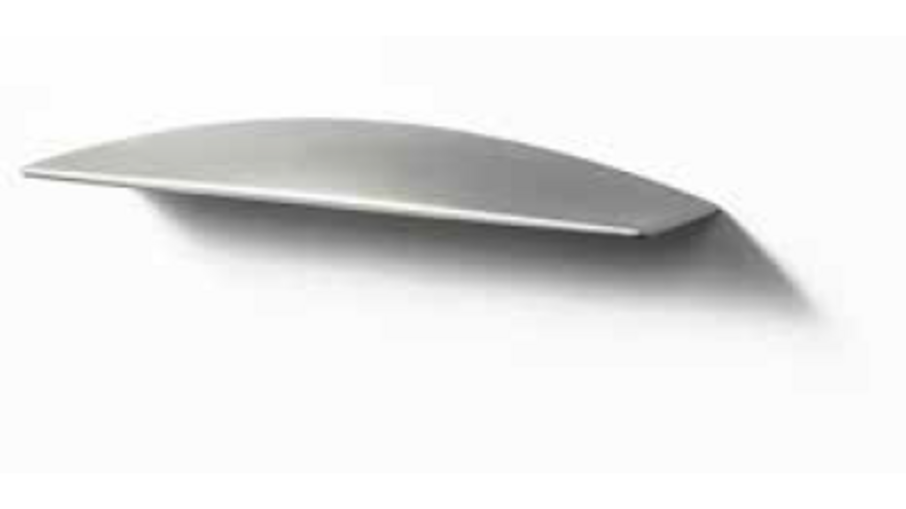 Greep 142x23x10mm mat metallic aluminium hartafstand 96mm