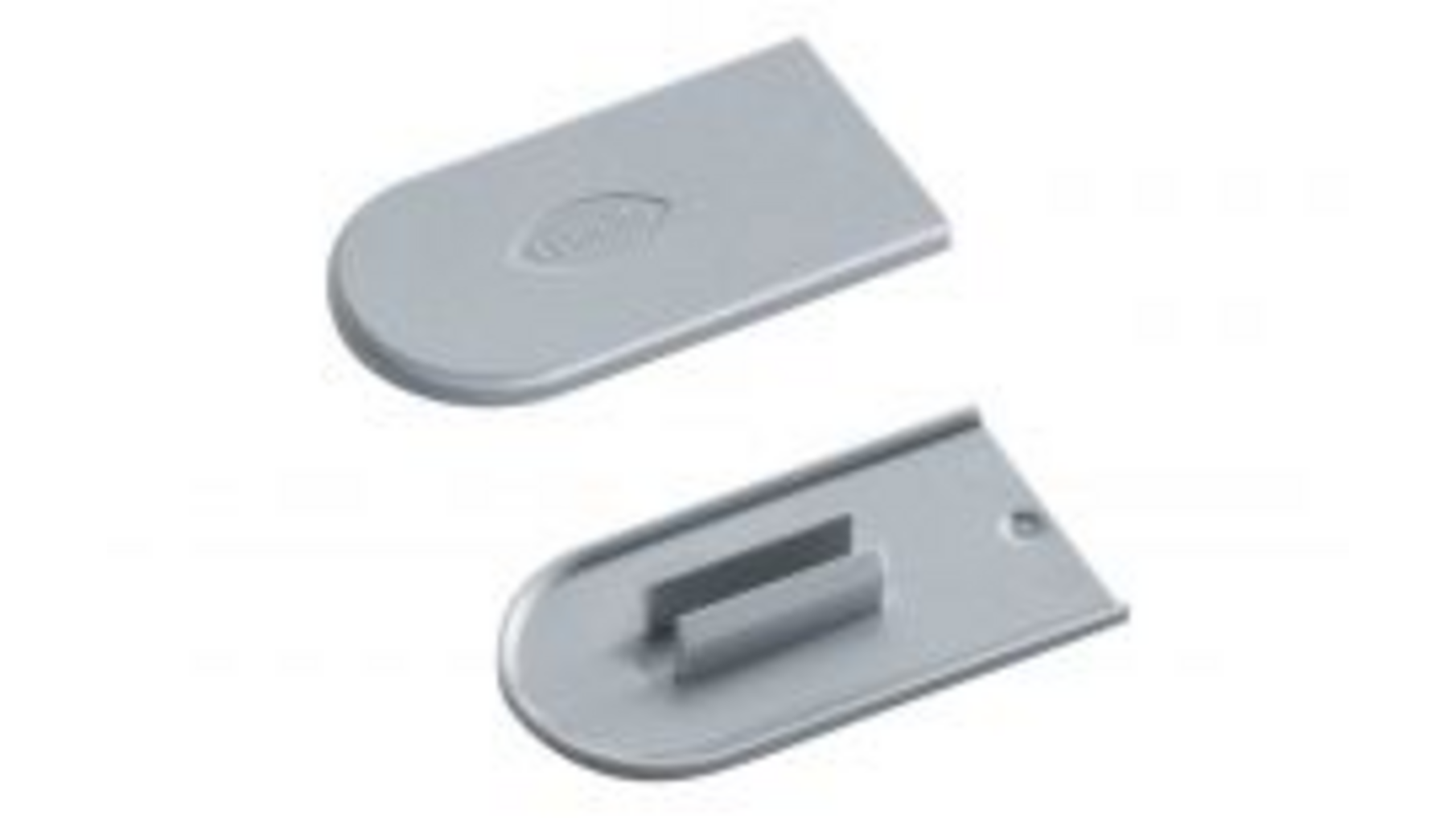 Cabineo afdekkappen, 2000 stuks, ral 7040, raamgrijs