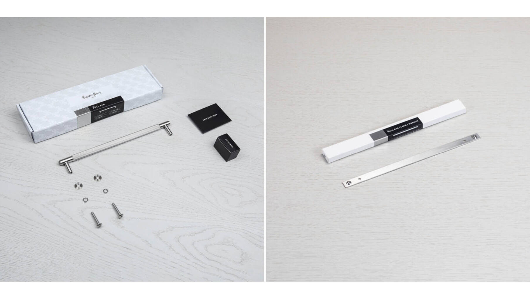 Pull Bar/Plate/Linear/Medium 290Mm/Steel (Non US)