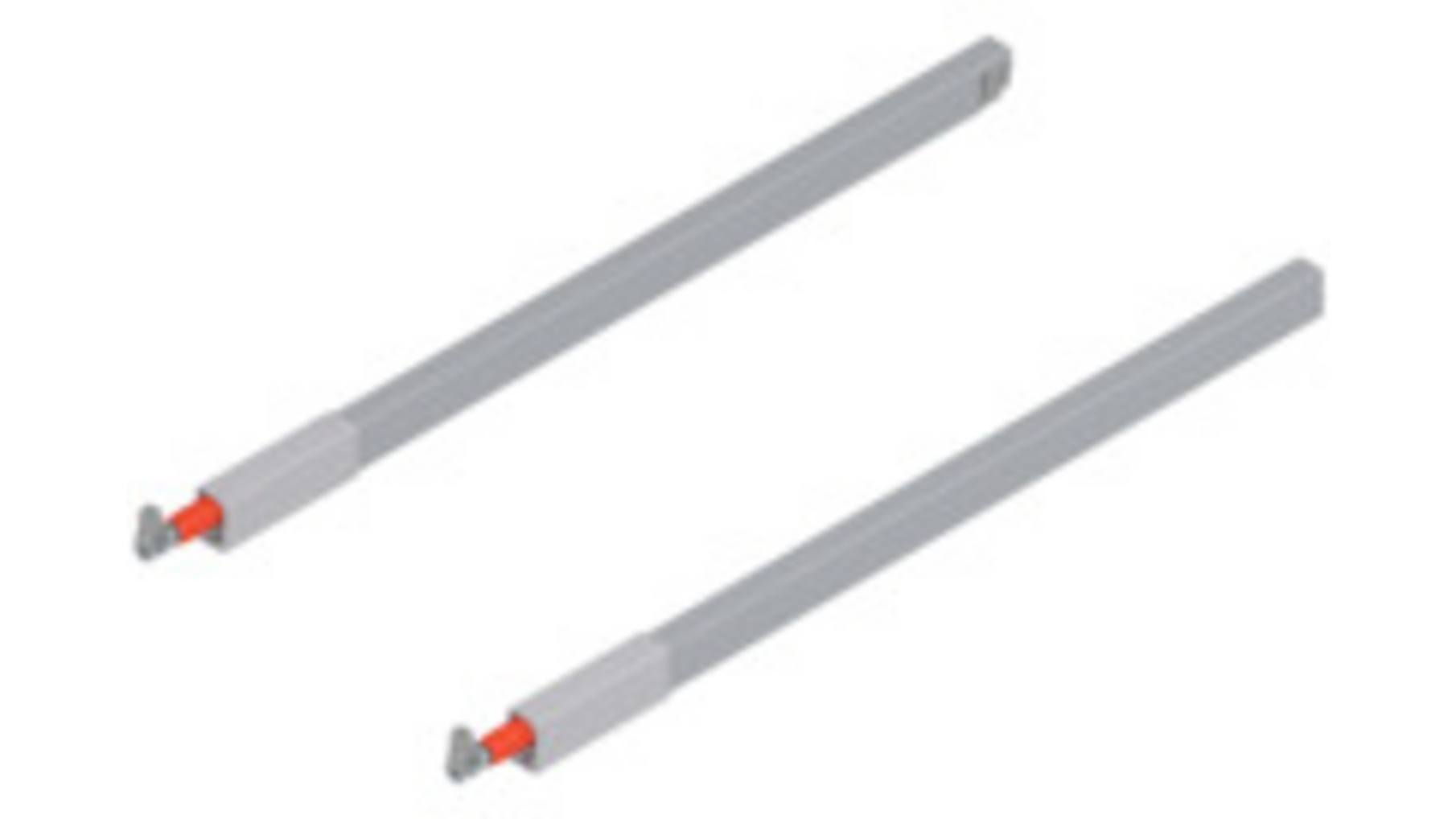 Antaro relingset, grijs, voor ladediepte 500mm