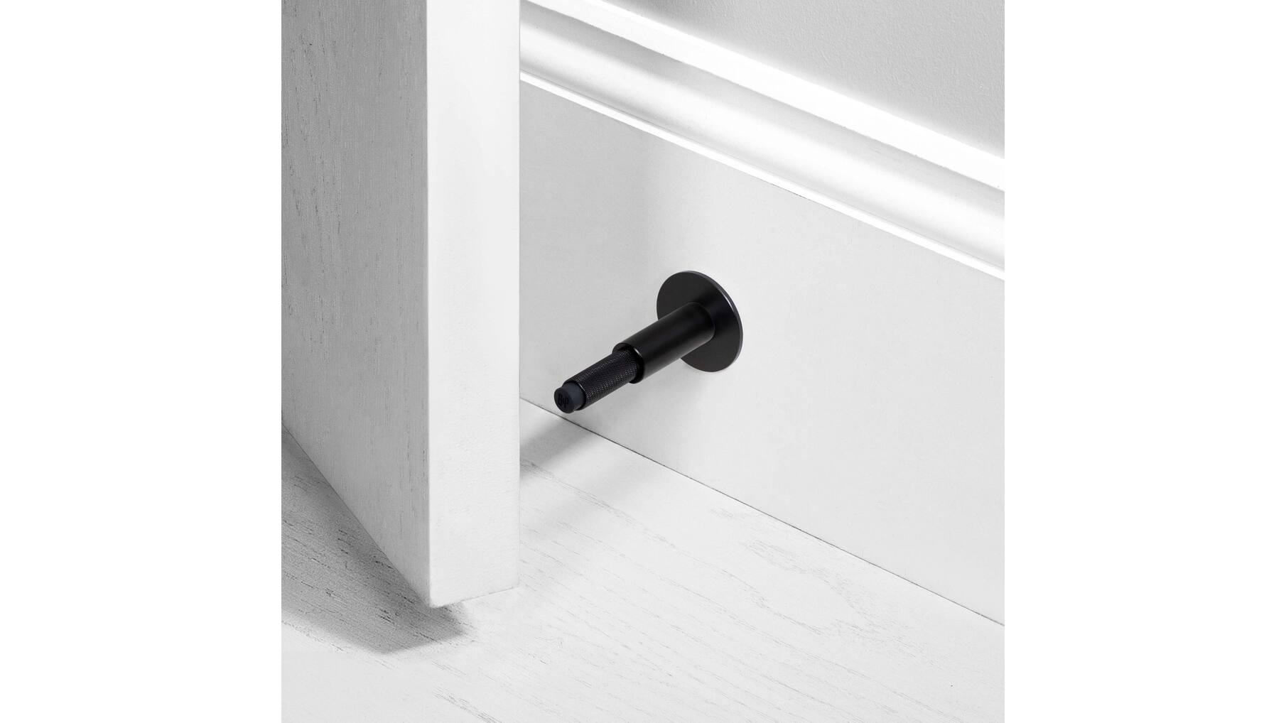 Door Stop/Wall Mounted/Black