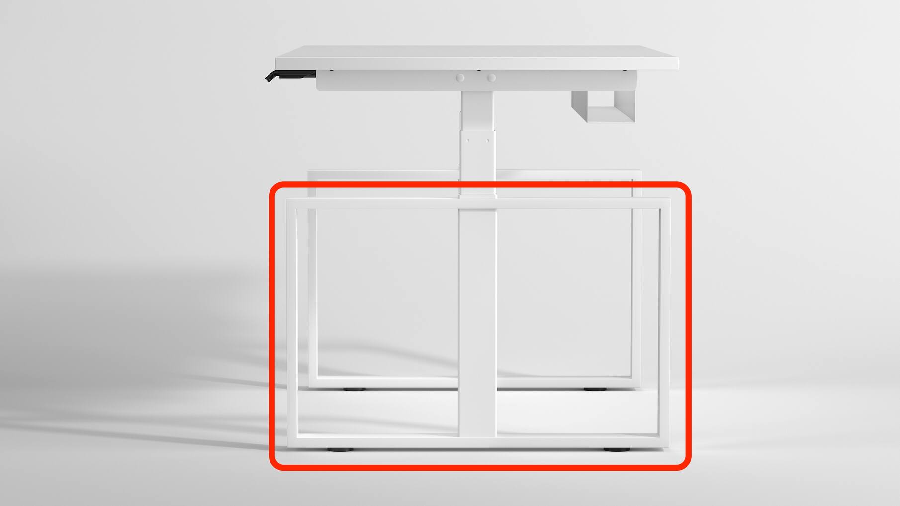 Square zijde enkel 510x800mm wit RAL9016,  per stuk
