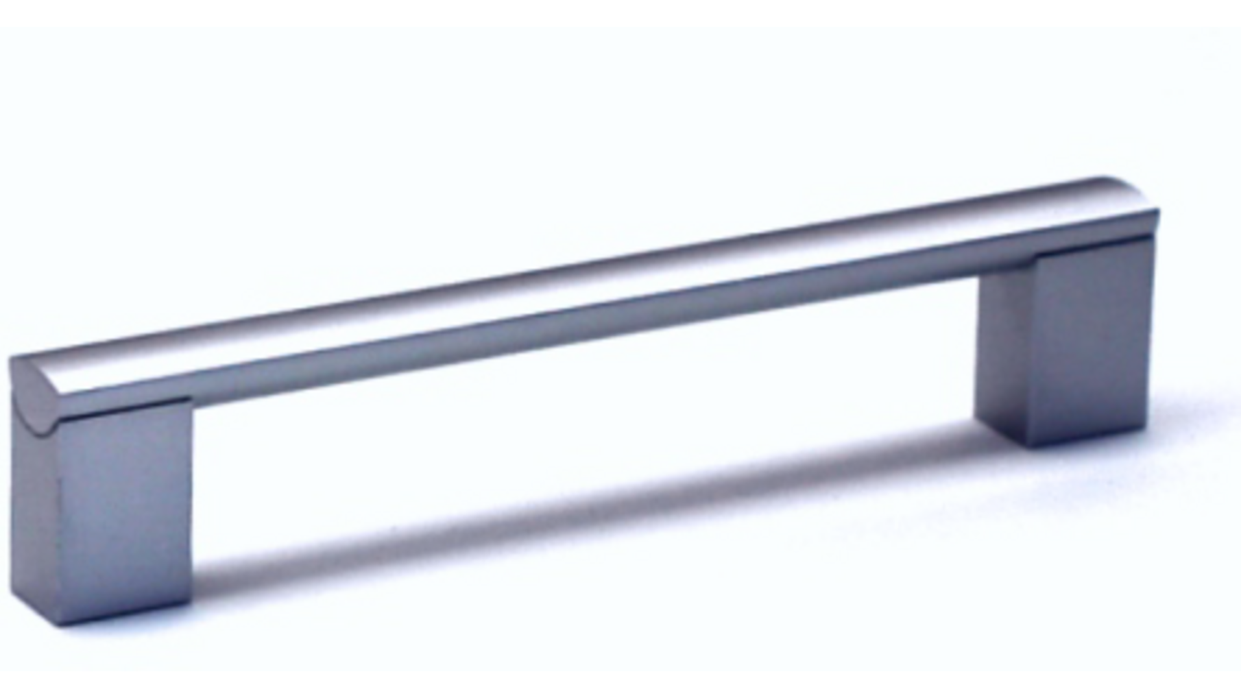 Greep 16x204mm RVS look hartmaat 192mm, met platte voetjes