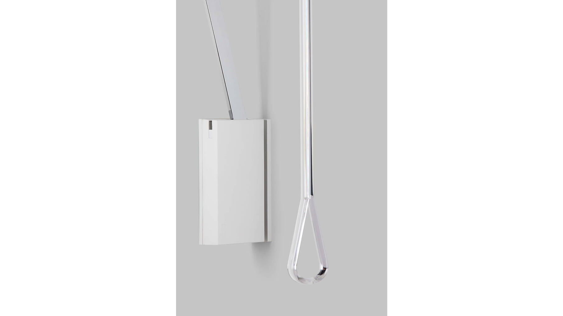 Garderobelift met dubbele soft close 750-1100mm wit/chroom