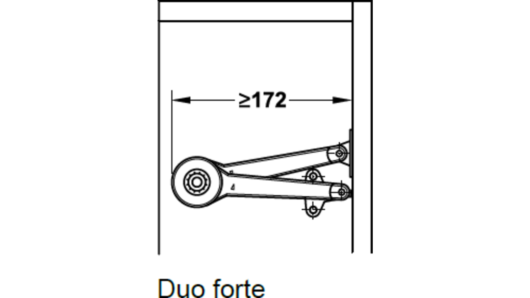Boven en onder-klepschaar DUO FORTE vernikkeld