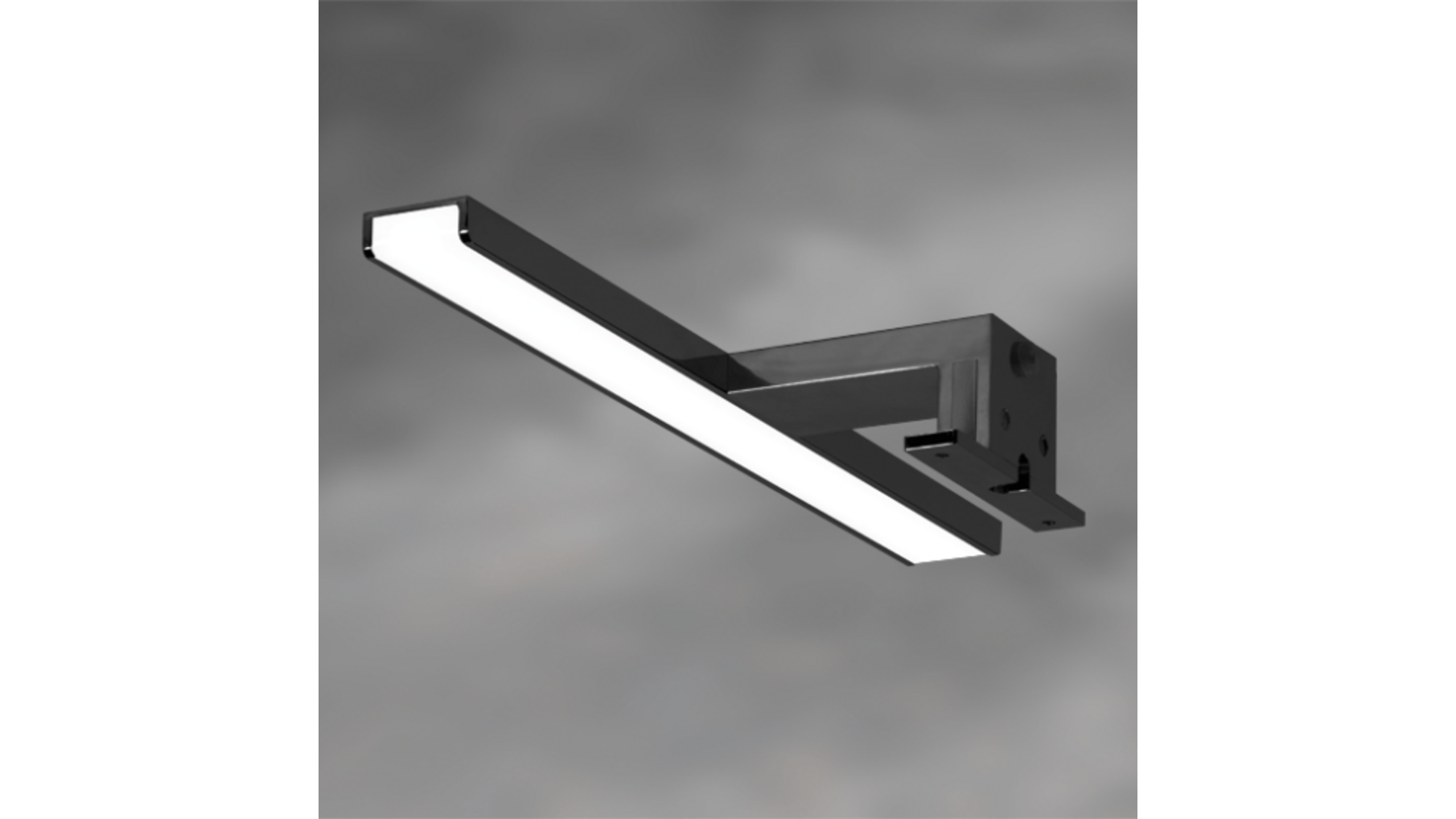 Aalto zwart badmeubellamp; 5W-230V ±3000K