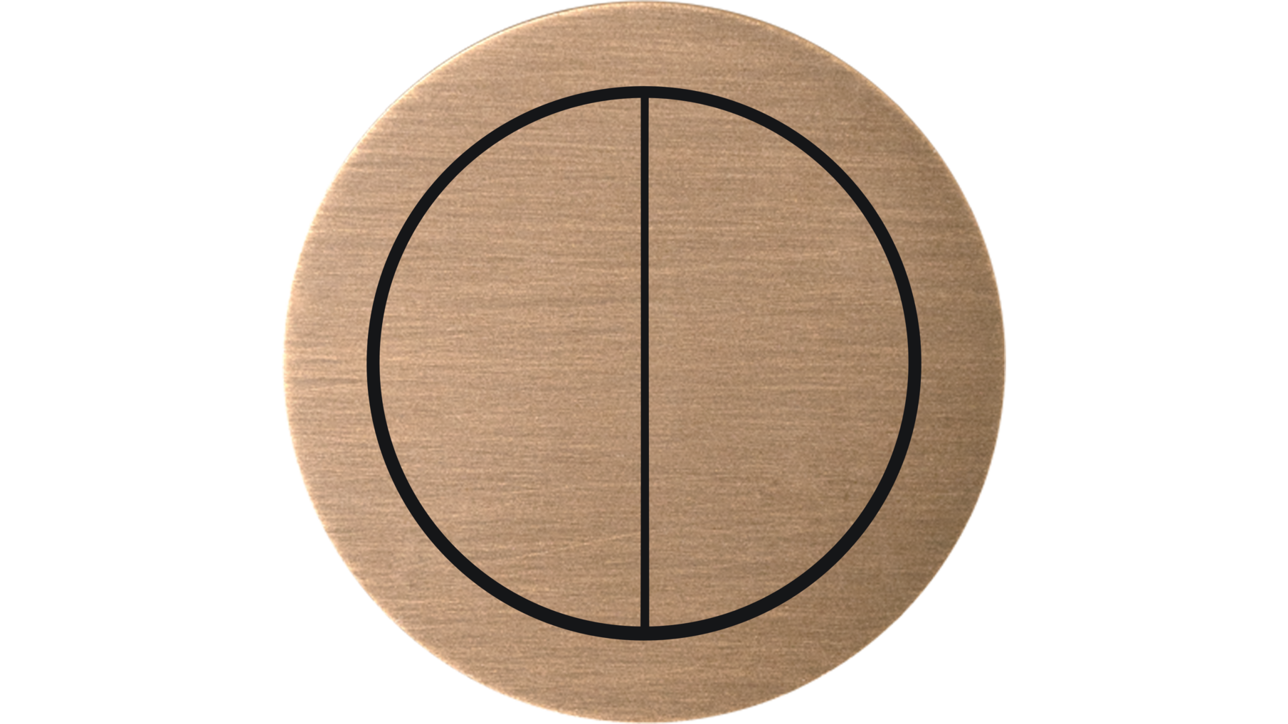 Rond 2.0 Push button 4X- s. trim - light bronze