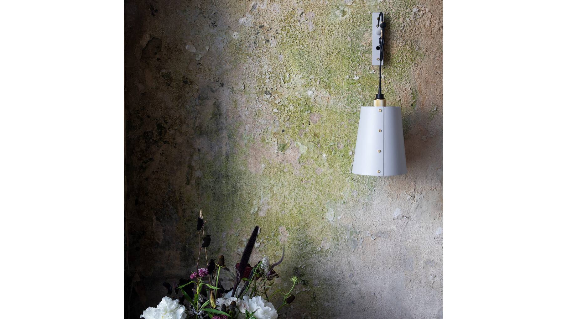 Hooked Wall Large Stone/Smoked Bronze