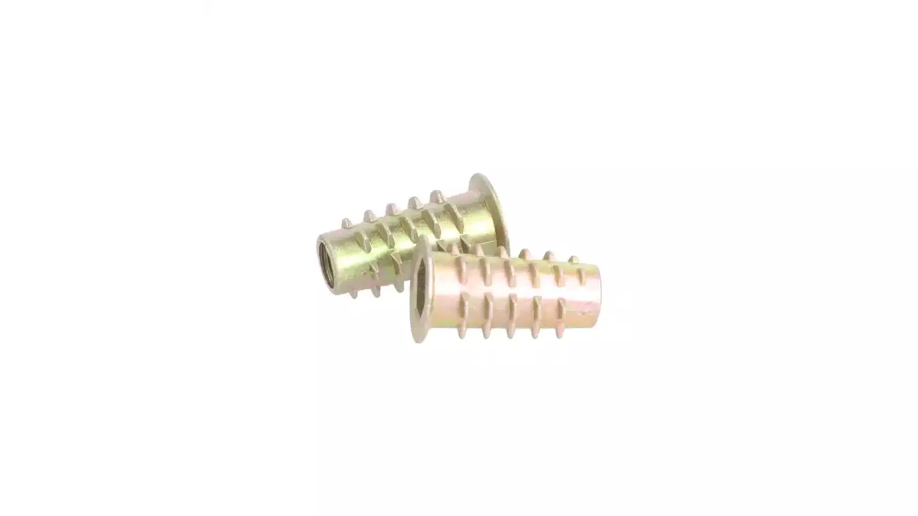 Rampabus conisch M6/12,5x20mm met rand, geel verzinkt, SW6