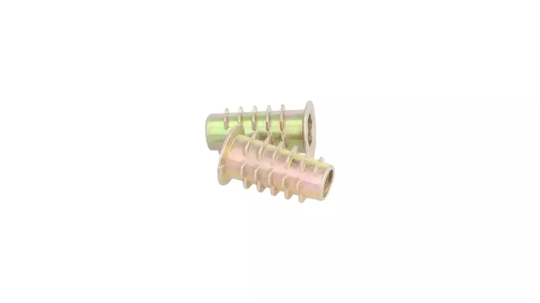Rampabus conisch M6/12,5x20mm met rand, geel verzinkt, SW6