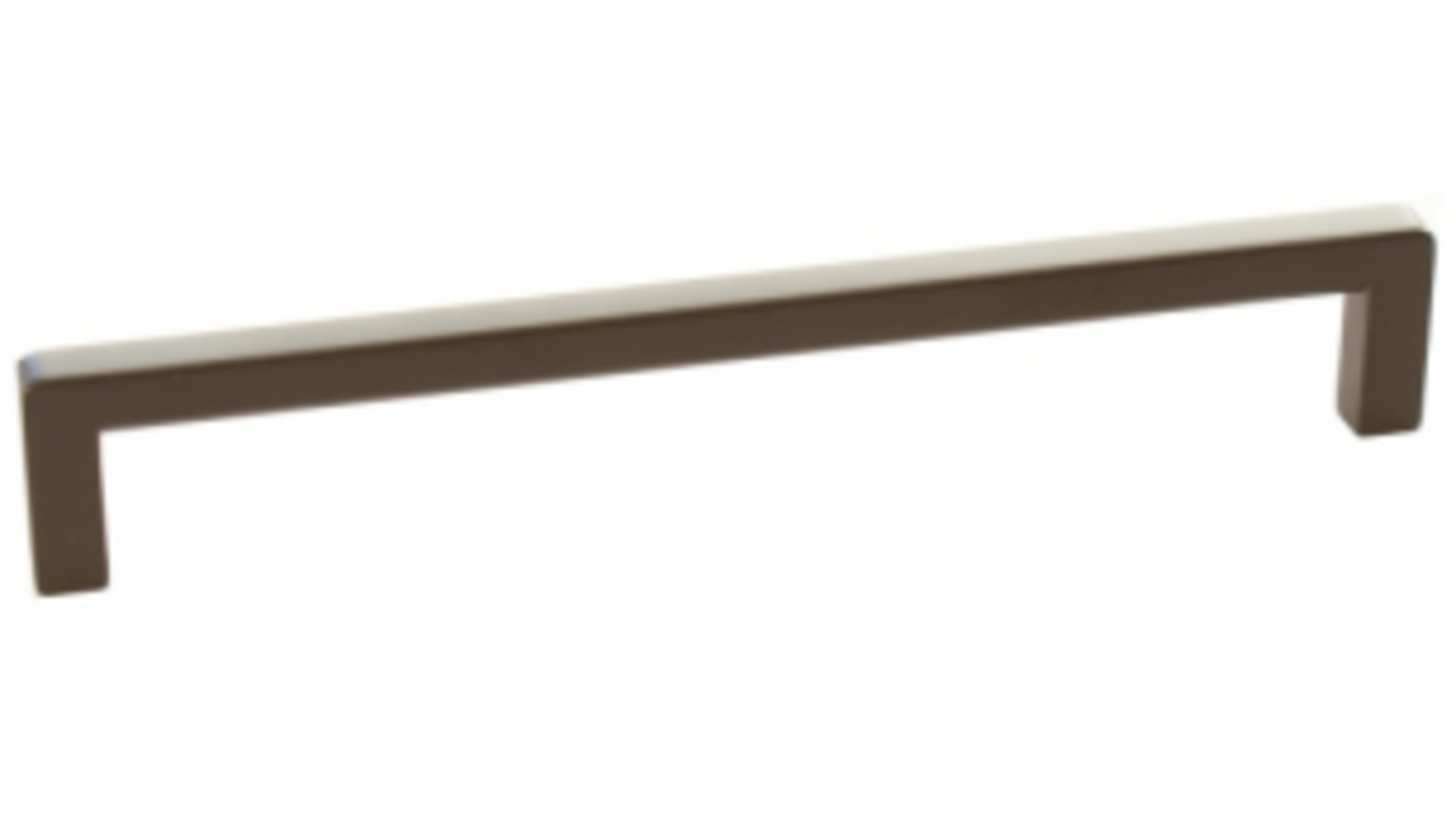 Greep 9x9mm hoh 192mm bruin gelakt totale lengte 200mm