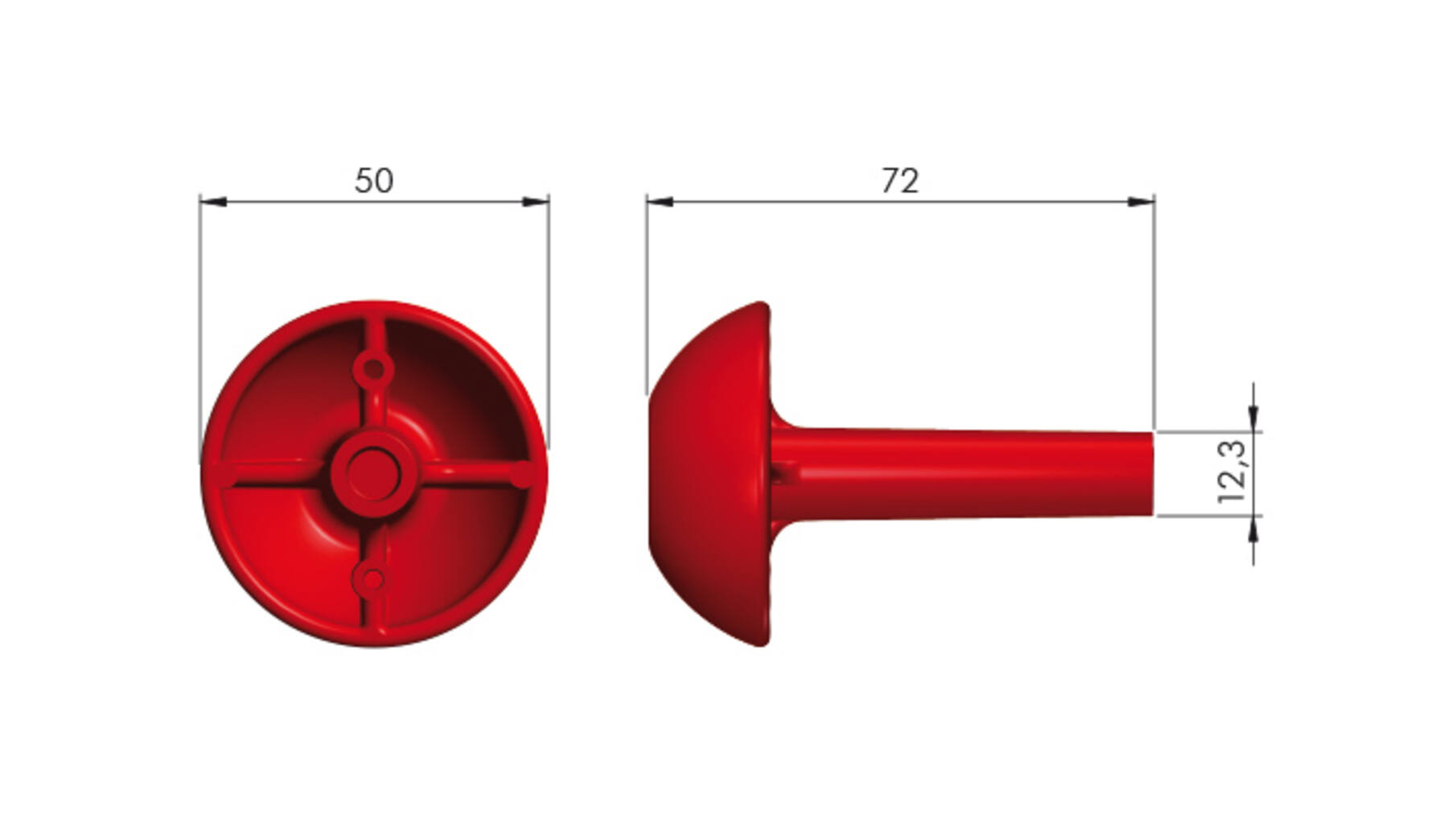 K Push Tech montage tool rood