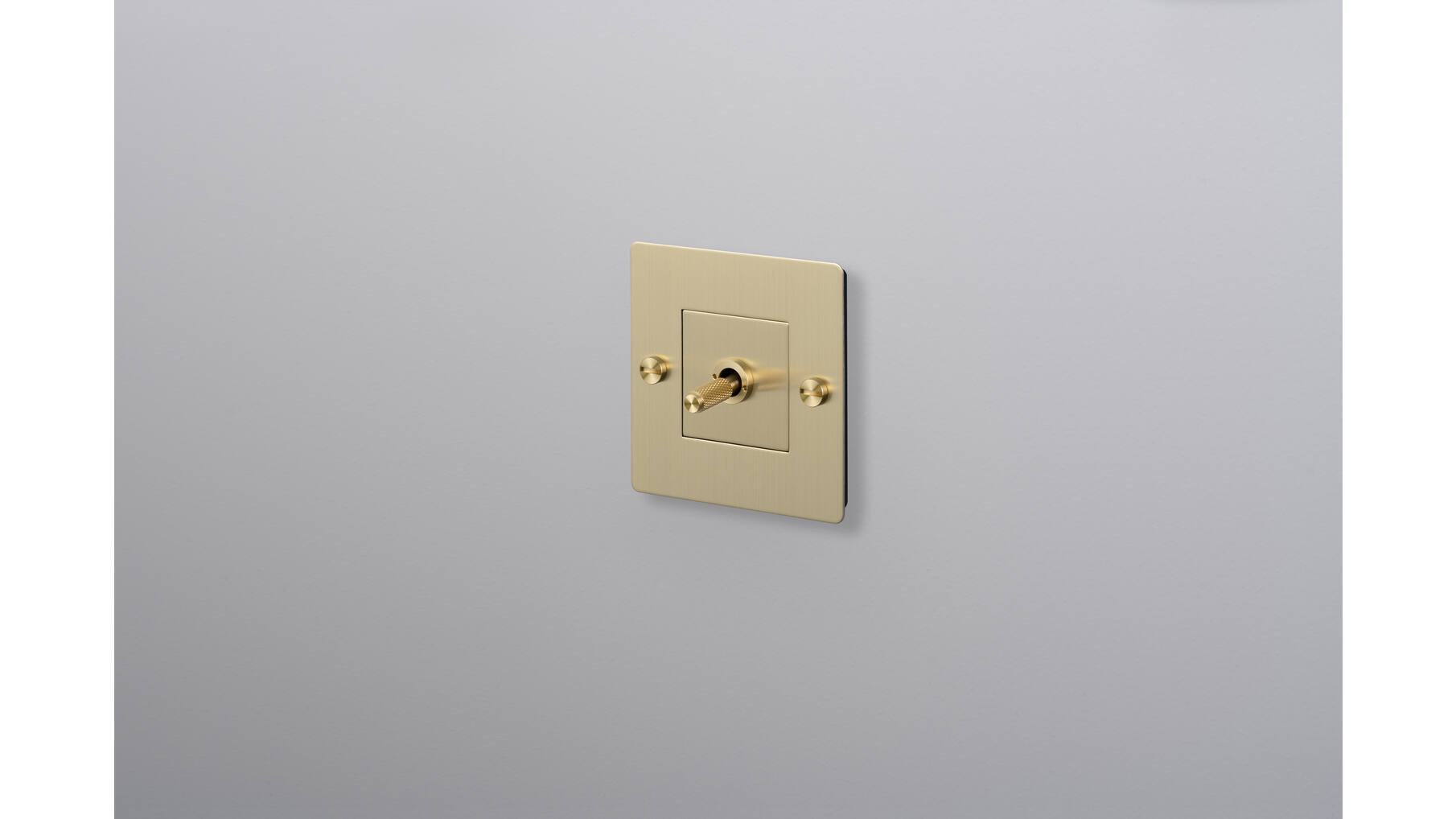 EU 1G Toggle Switch/w/out B+P Logo/Brass