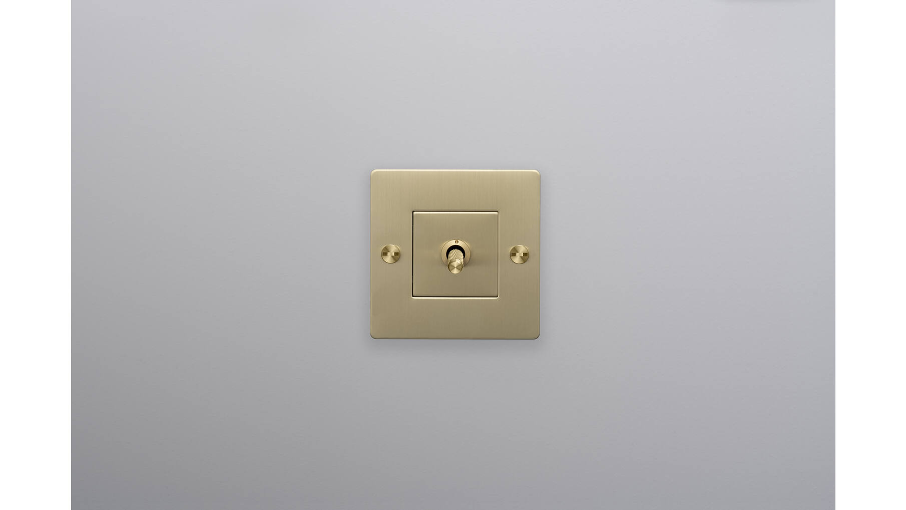 EU 1G Toggle Switch/w/out B+P Logo/Brass