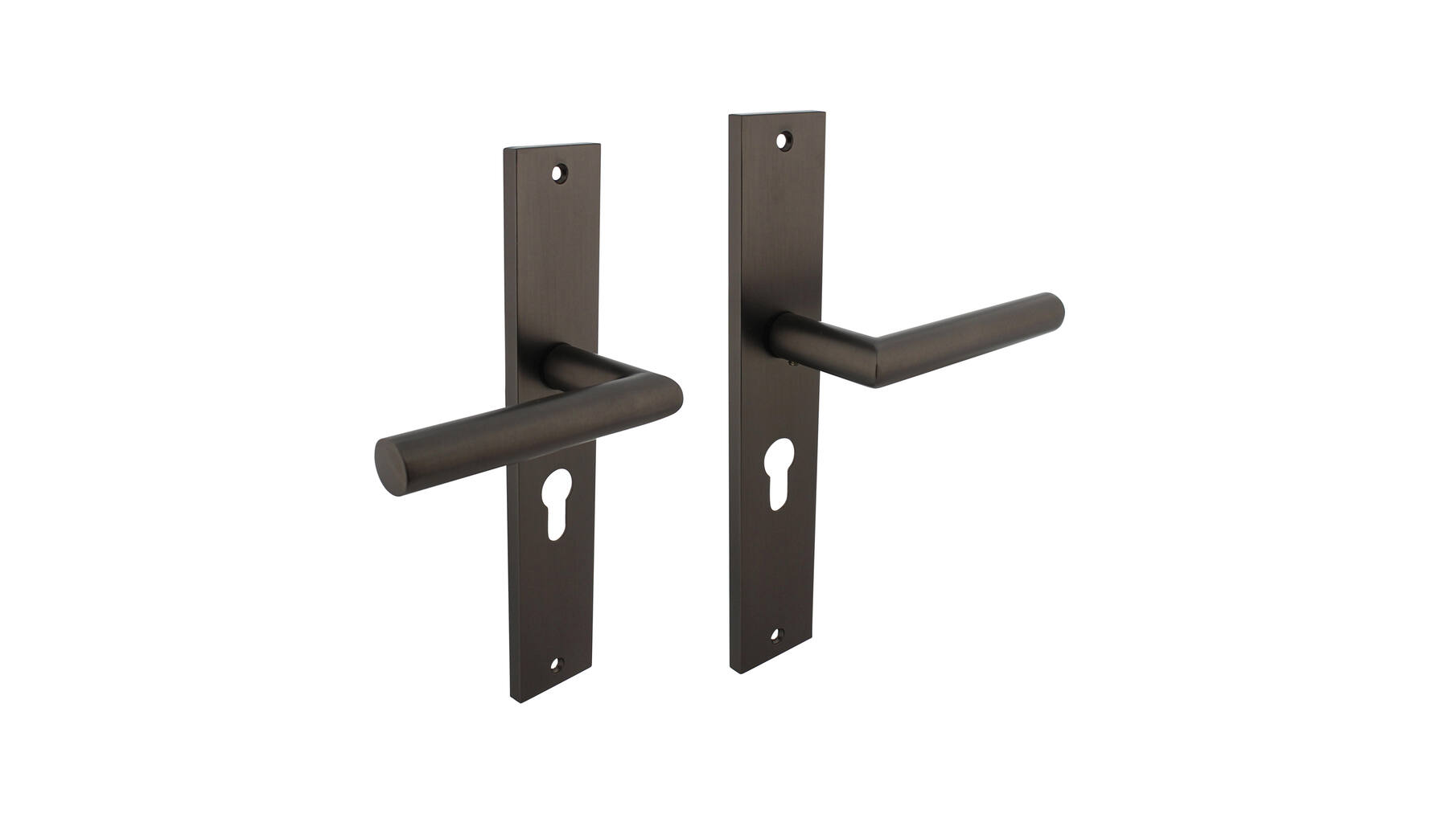 Deurkruk Bastian op schild 245x45mm PCgat 55mm