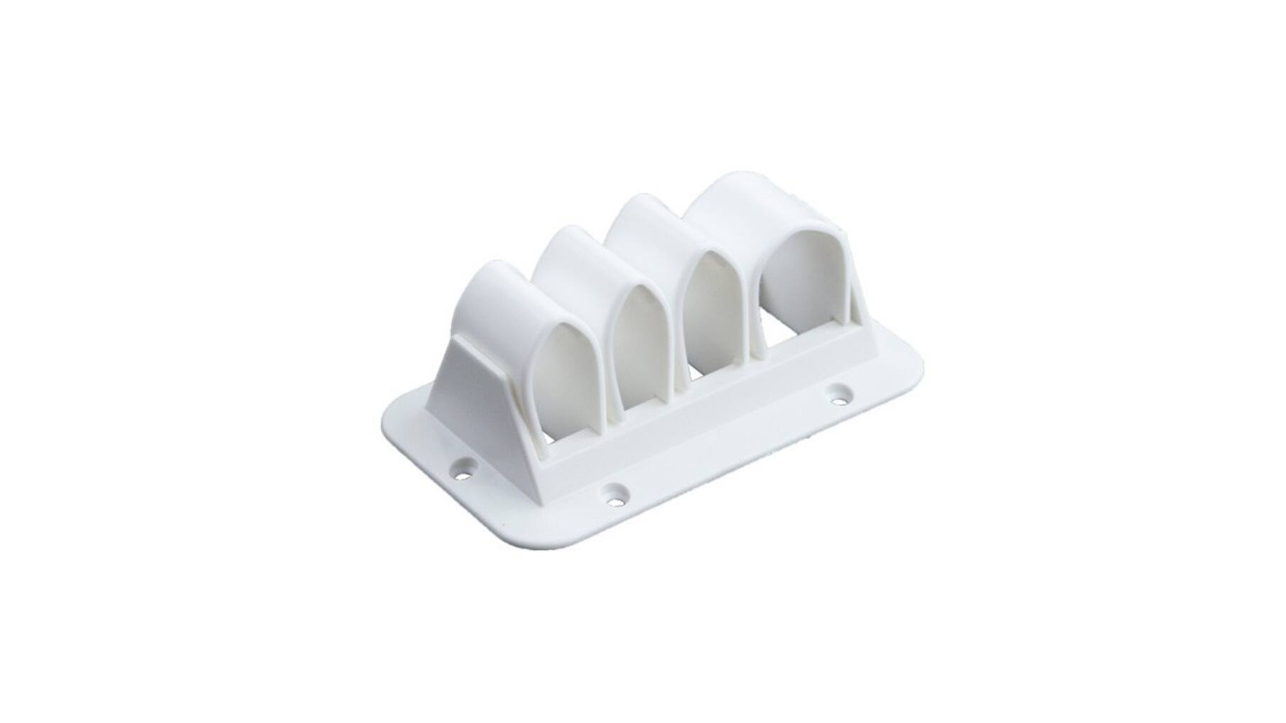 Kabelklem wit 110x65x42mm voor 4 kabels