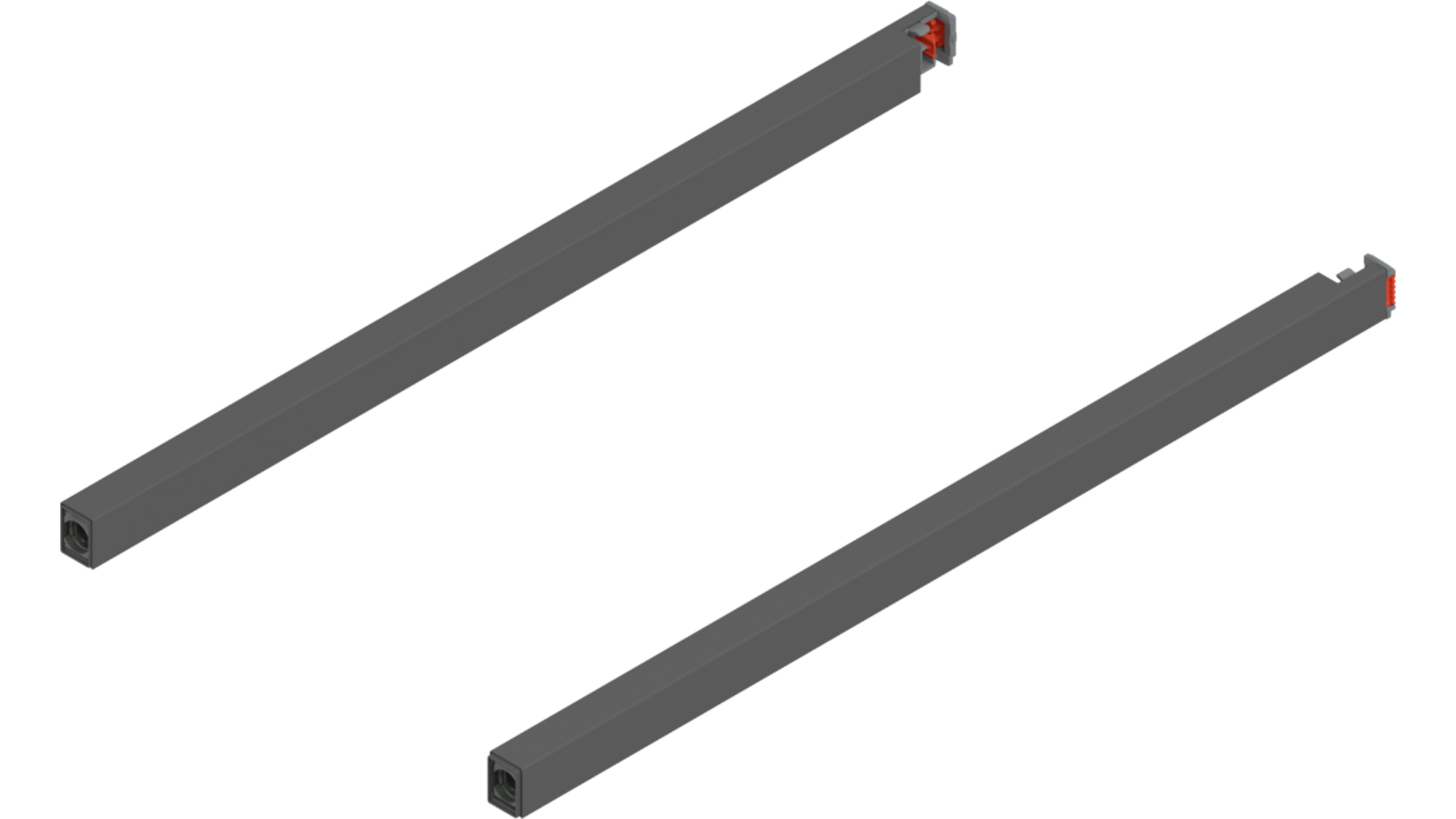 Reling L+R voor Merivobox, 400mm oriongrijs