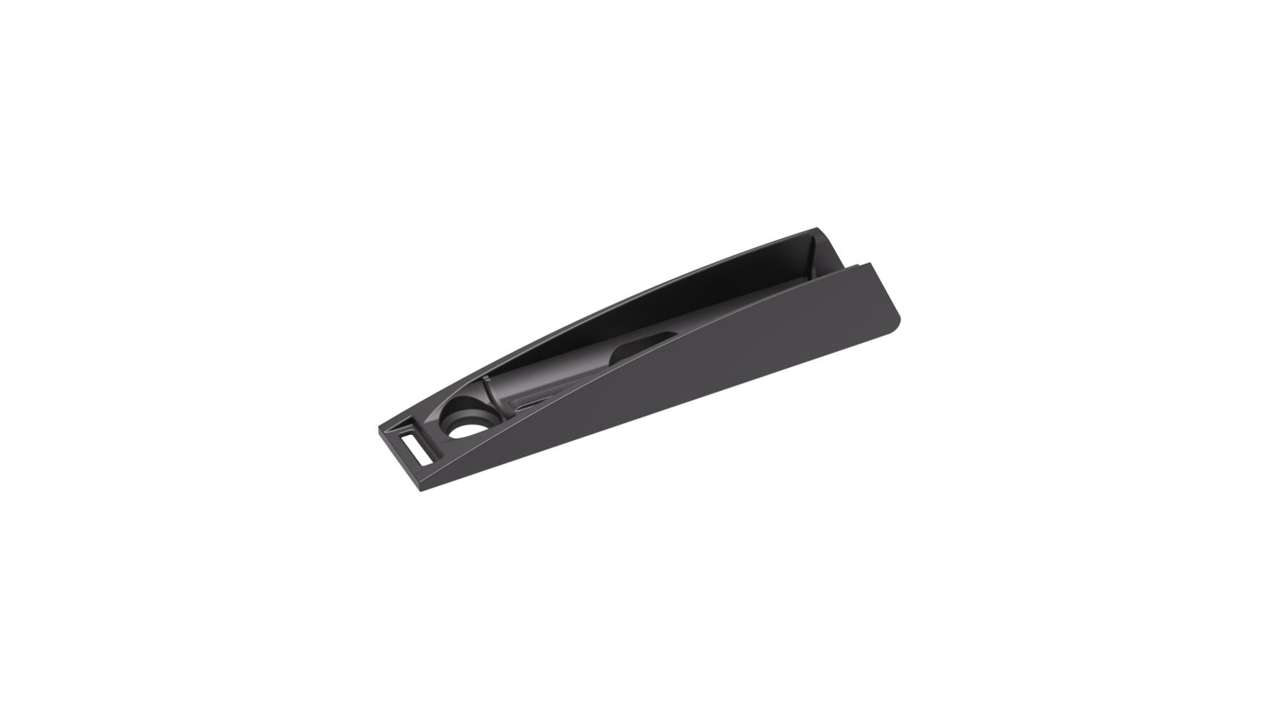 K push Tech basis, voor euroschroeven, antraciet, L= 78.4mm