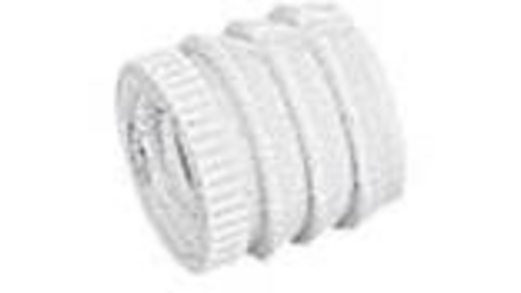 Bus nylon M6/10x20mm, natuur