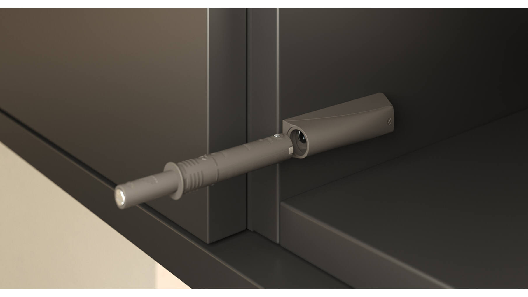 K push Tech basis grijs voor kort en middel