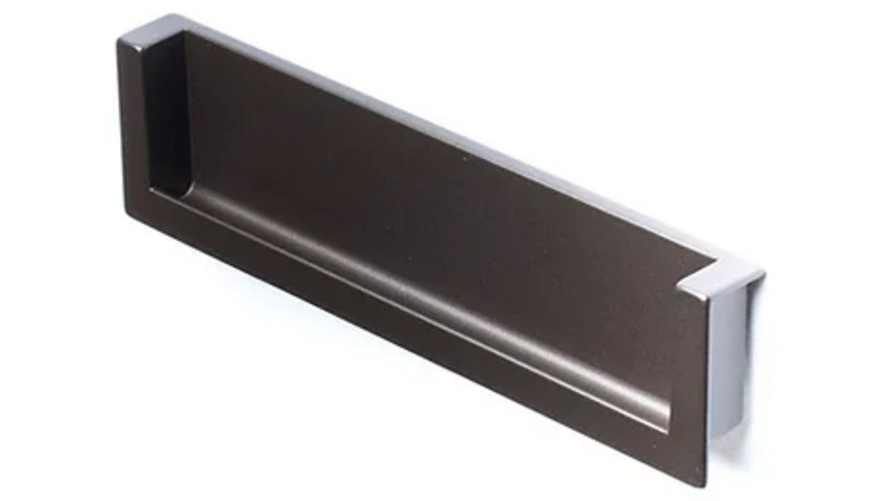 Inlaatgreep 140x44x18mm mat zwart, hartmaat 128mm, 20 st.