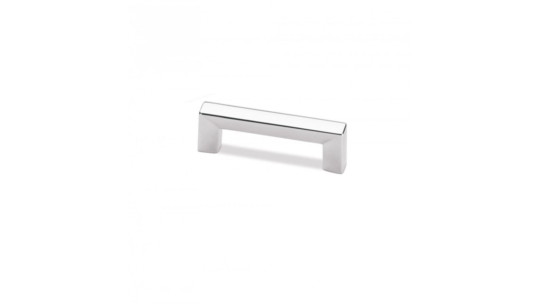 Greep SQUARE glans chroom 114x11mm, hartmaat 96mm