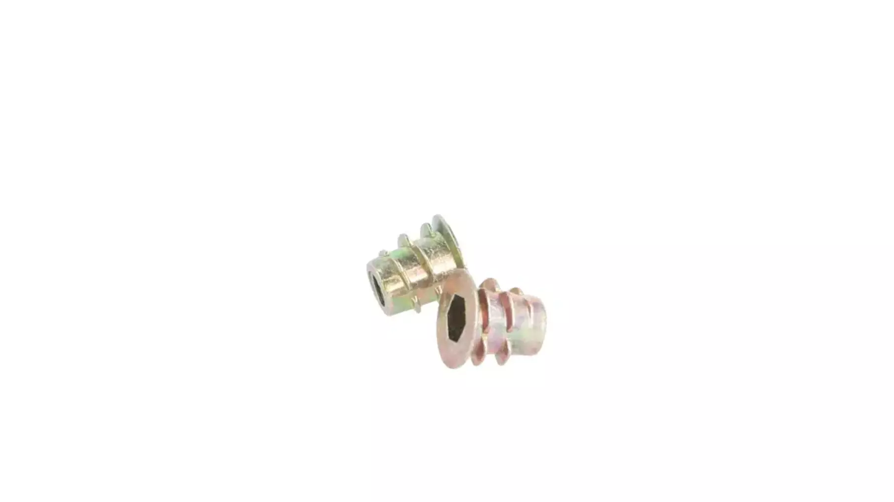 Rampabus met rand,  M5, lengte 10mm geel verzinkt